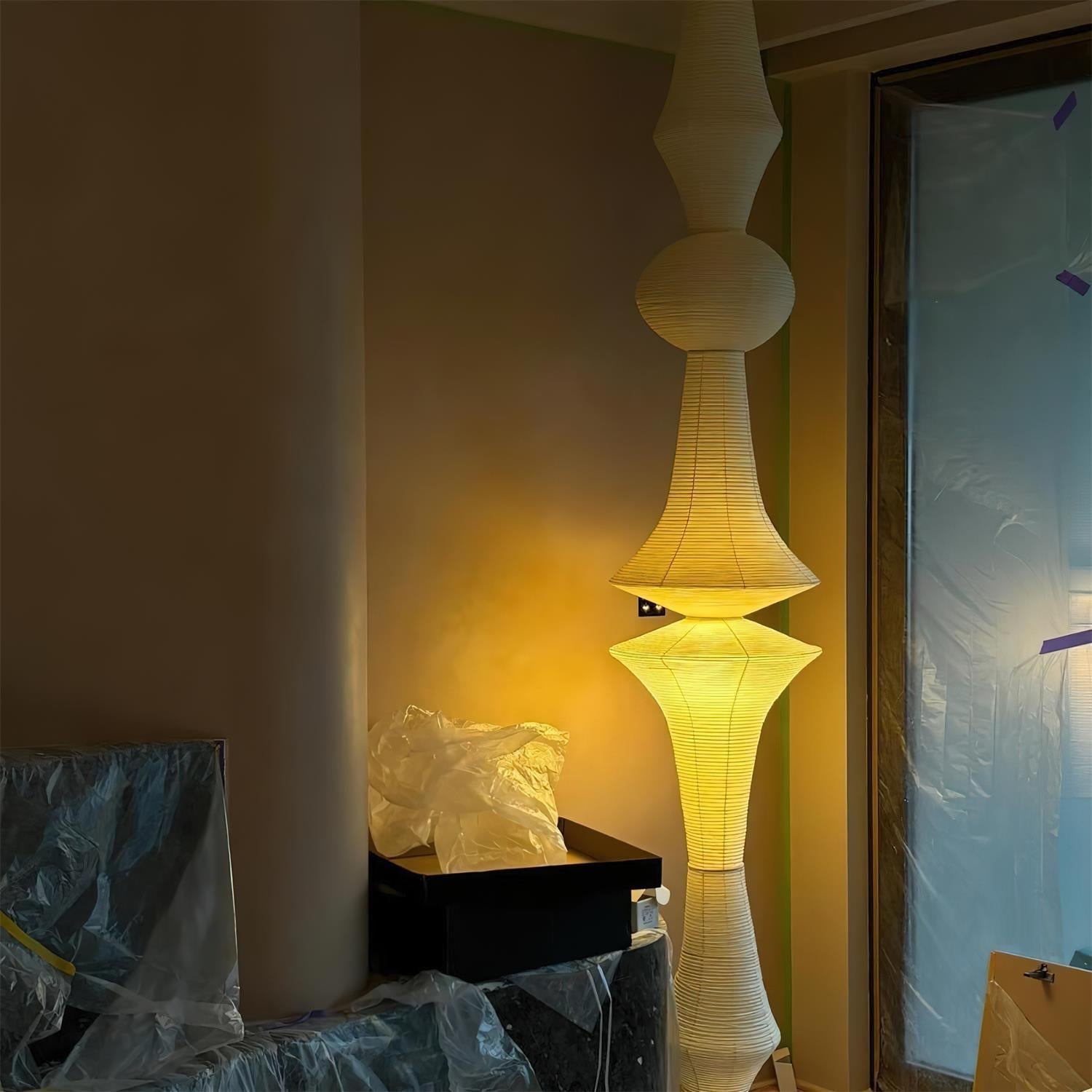 Zyora Lampe Suspendue Sculpturale en Papier
