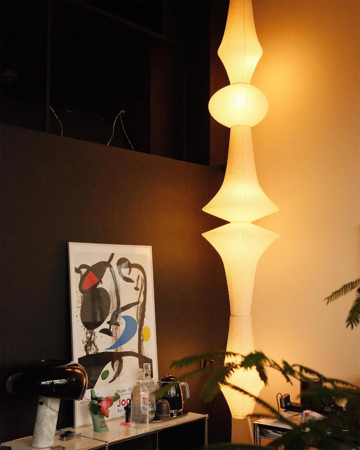 Zyora Lampe Suspendue Sculpturale en Papier