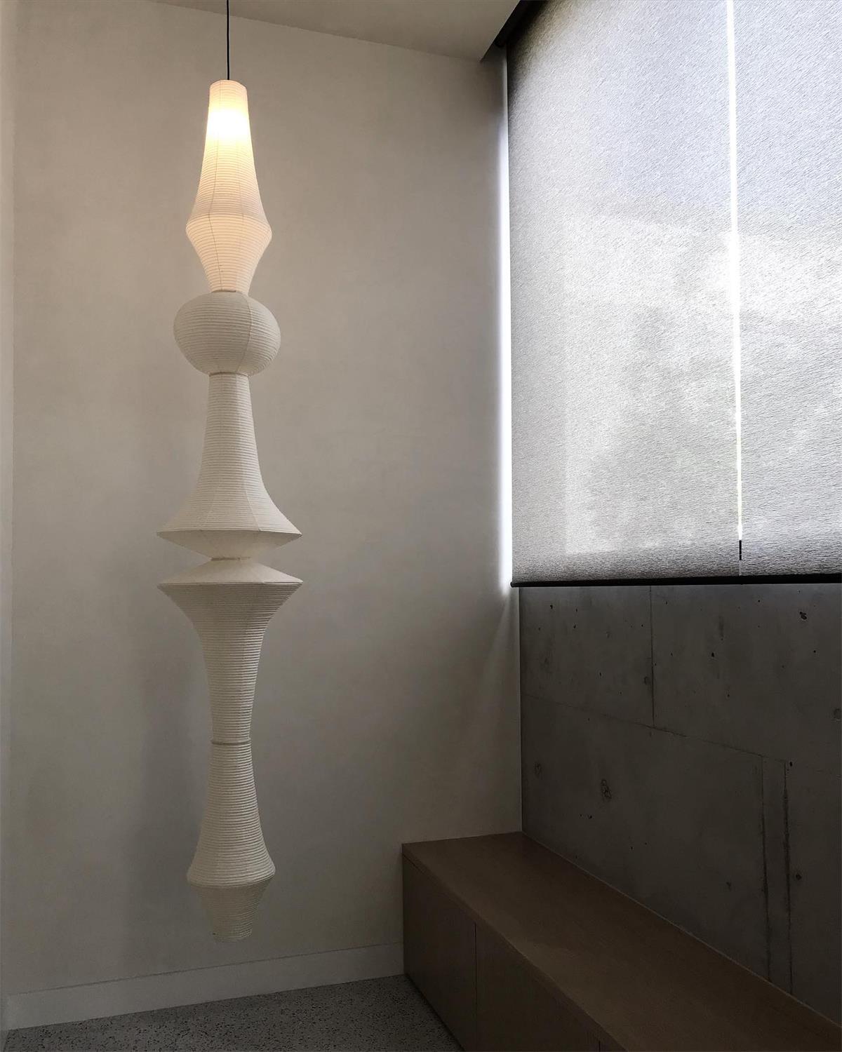Zyora Lampe Suspendue Sculpturale en Papier