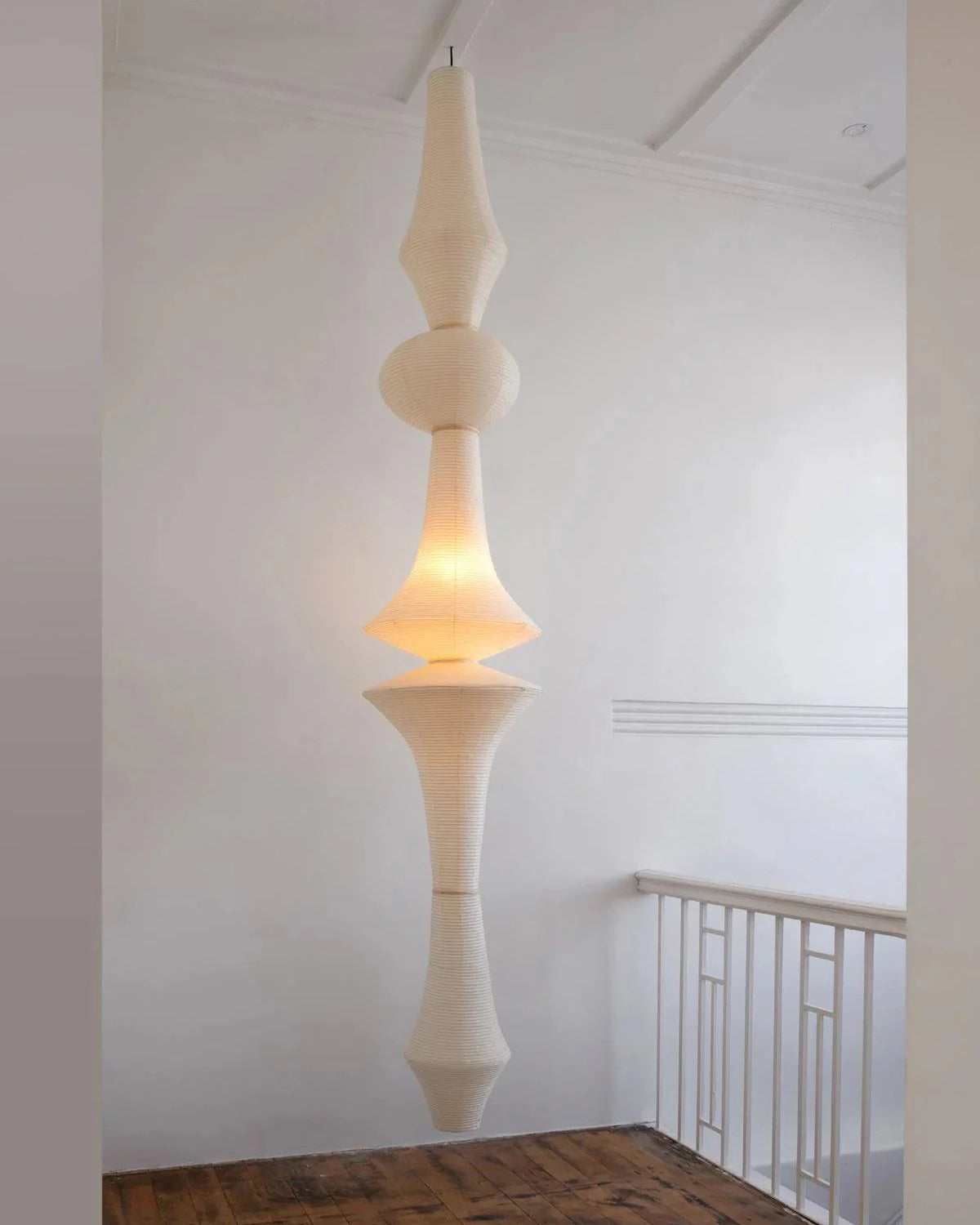 Zyora Lampe Suspendue Sculpturale en Papier
