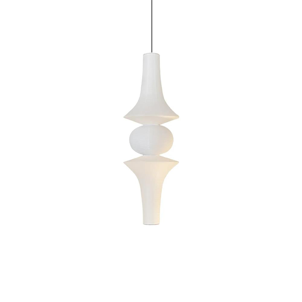 Zyora Lampe Suspendue Sculpturale en Papier