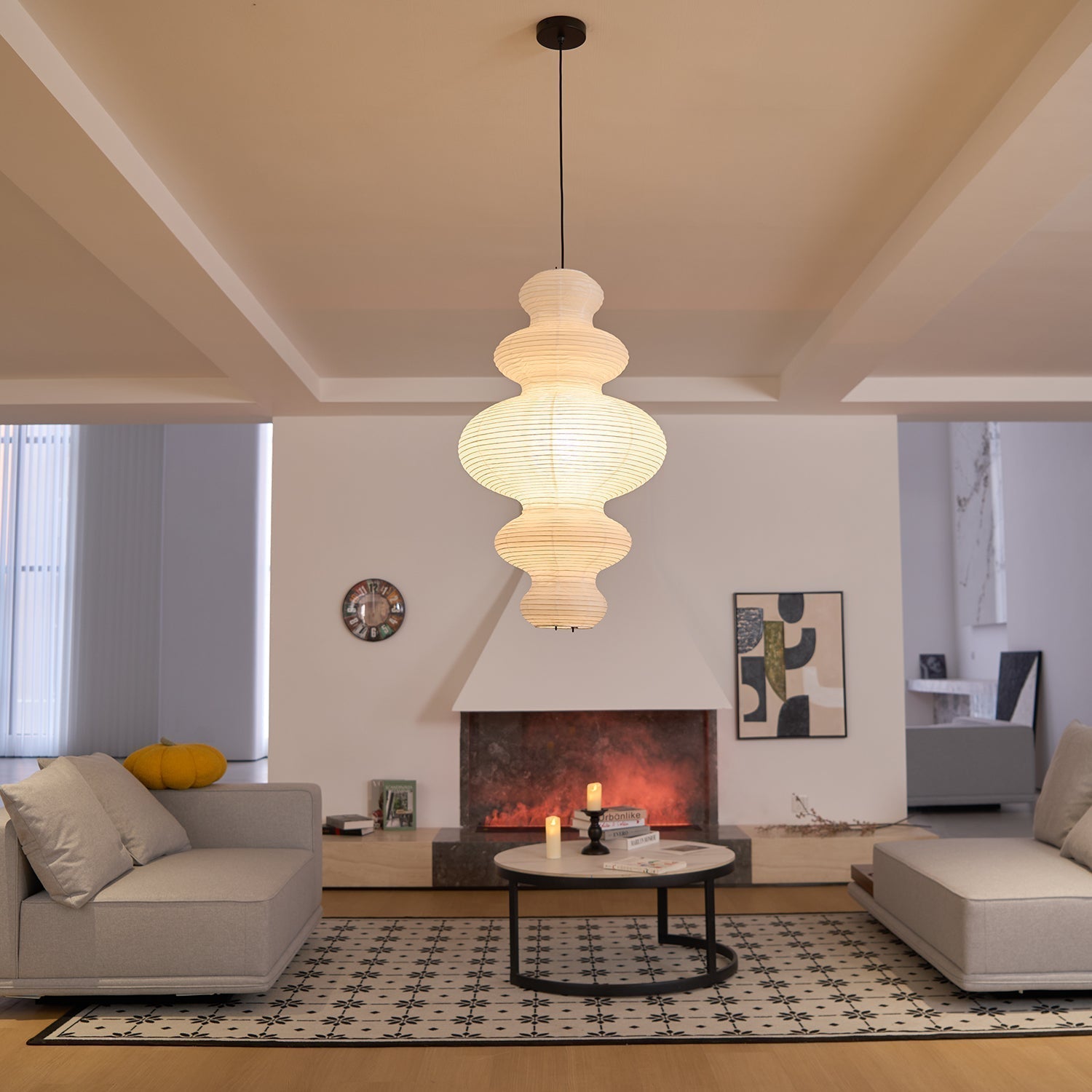 Akari Suspension Minimaliste en Bambou
