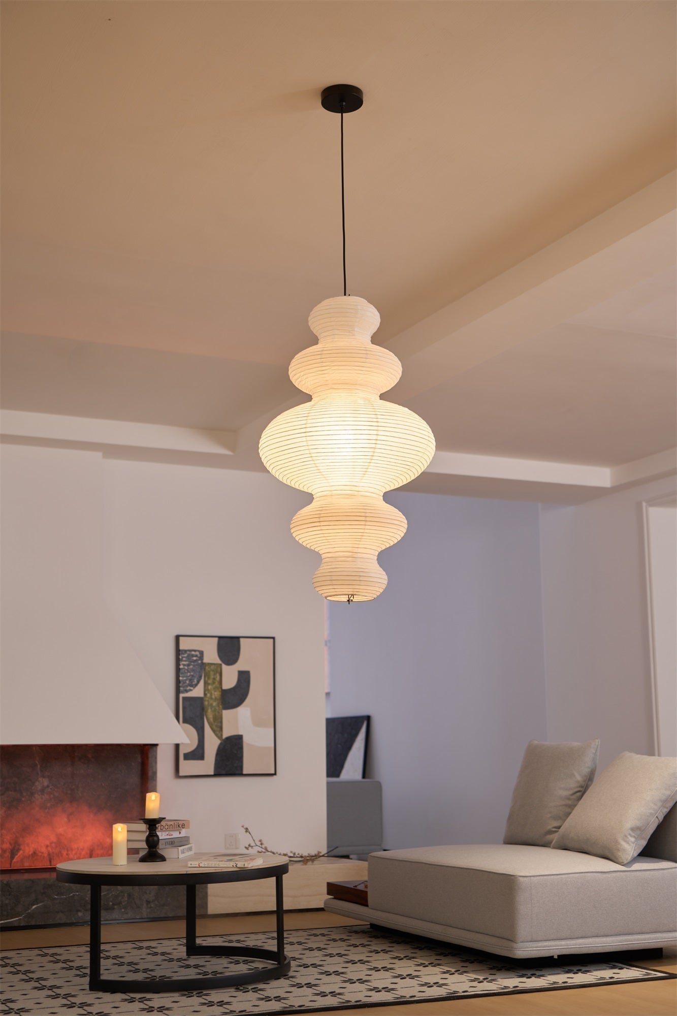 Vivain Suspension Papier Traditionnelle