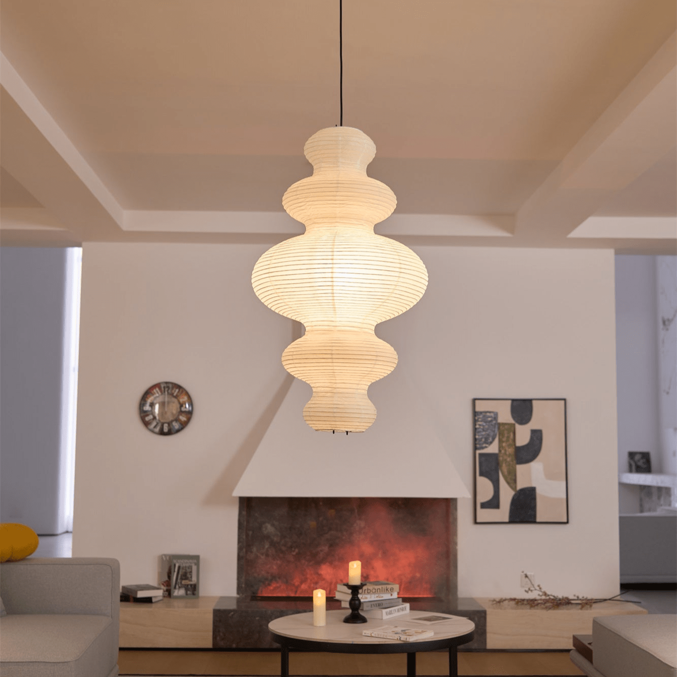 Vivain Suspension Papier Traditionnelle