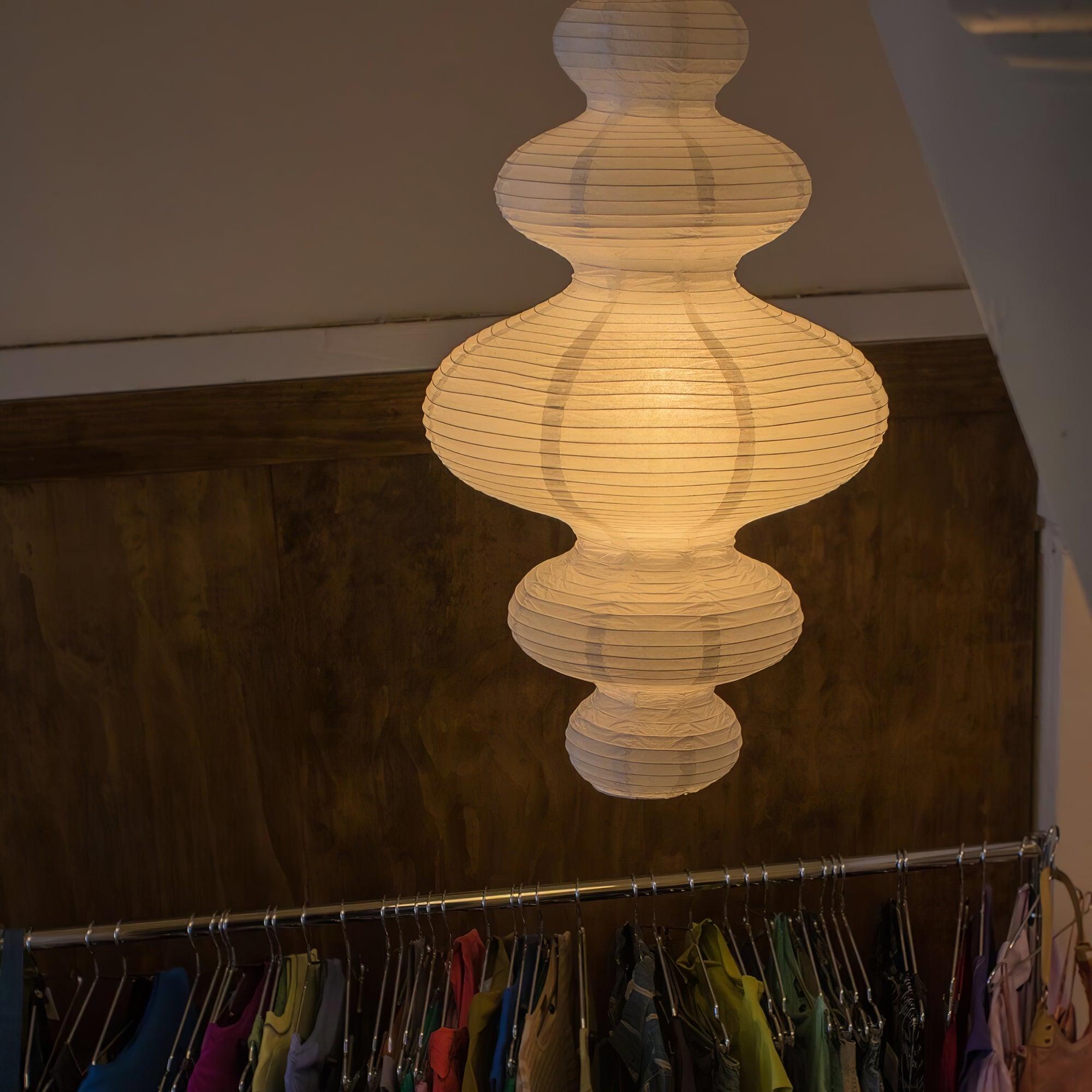 Akari Suspension Minimaliste en Bambou