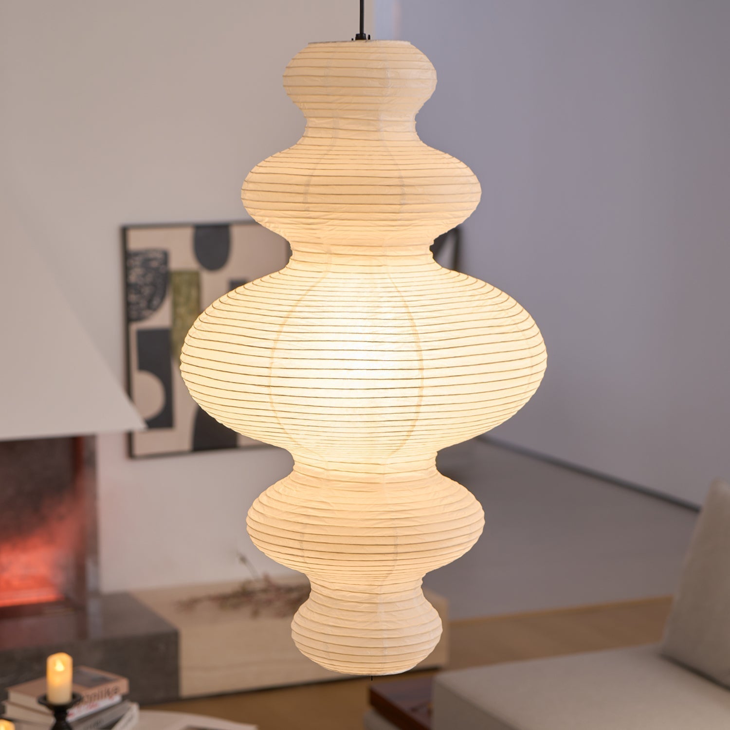 Akari Suspension Minimaliste en Bambou