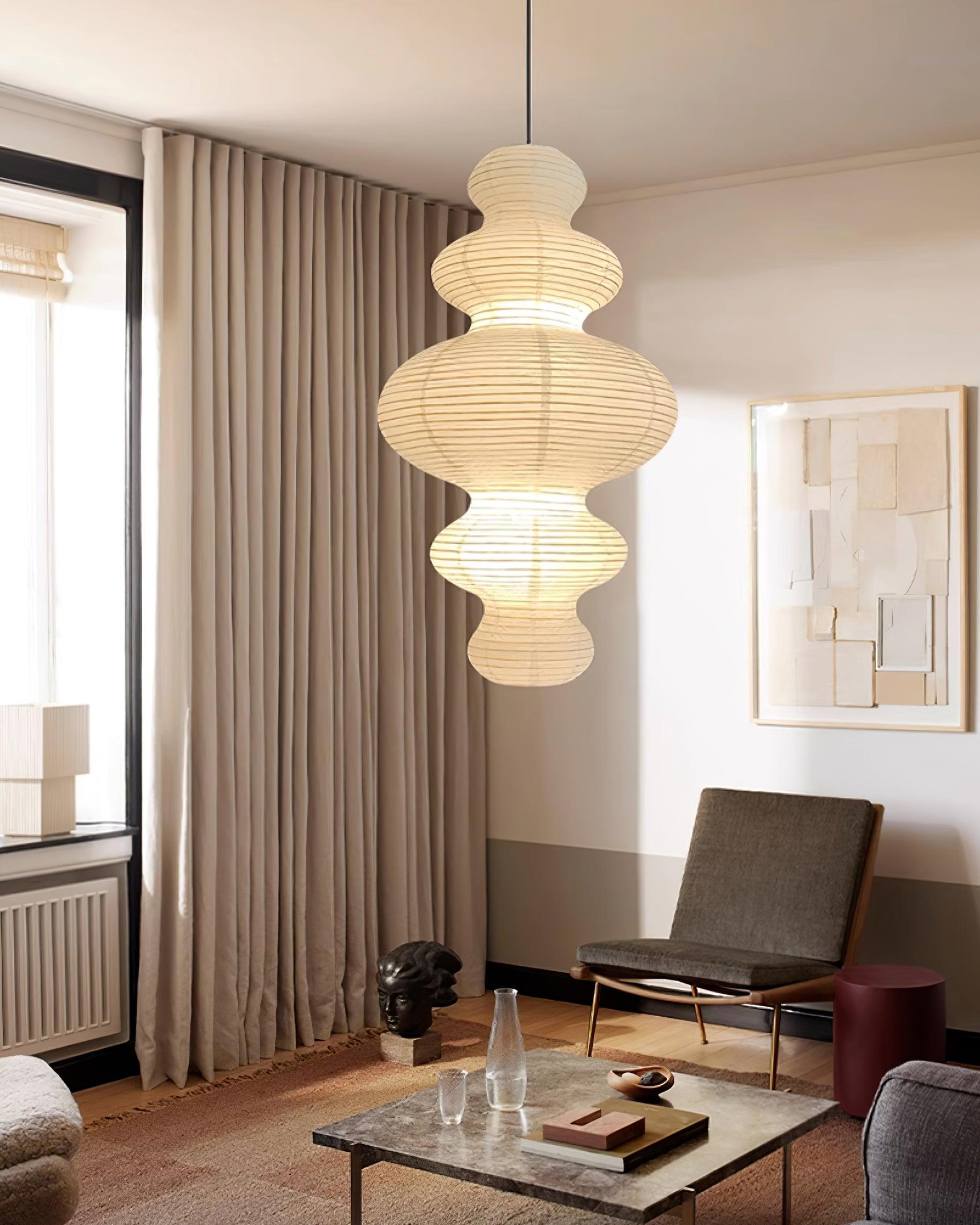 Akari Suspension Minimaliste en Bambou