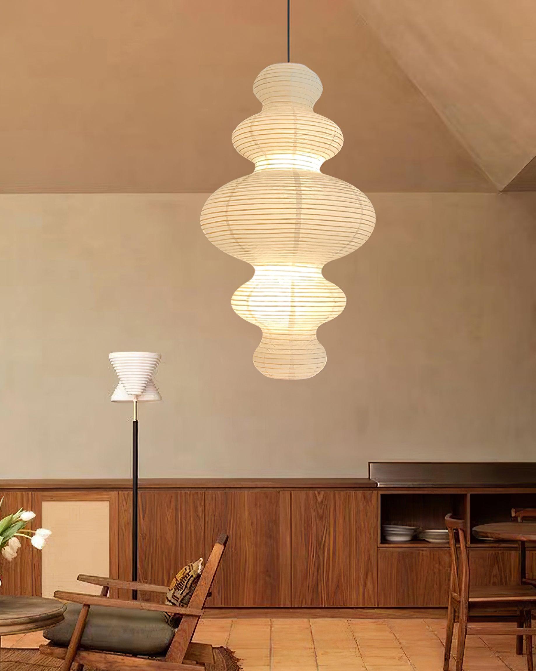 Akari Suspension Minimaliste en Bambou