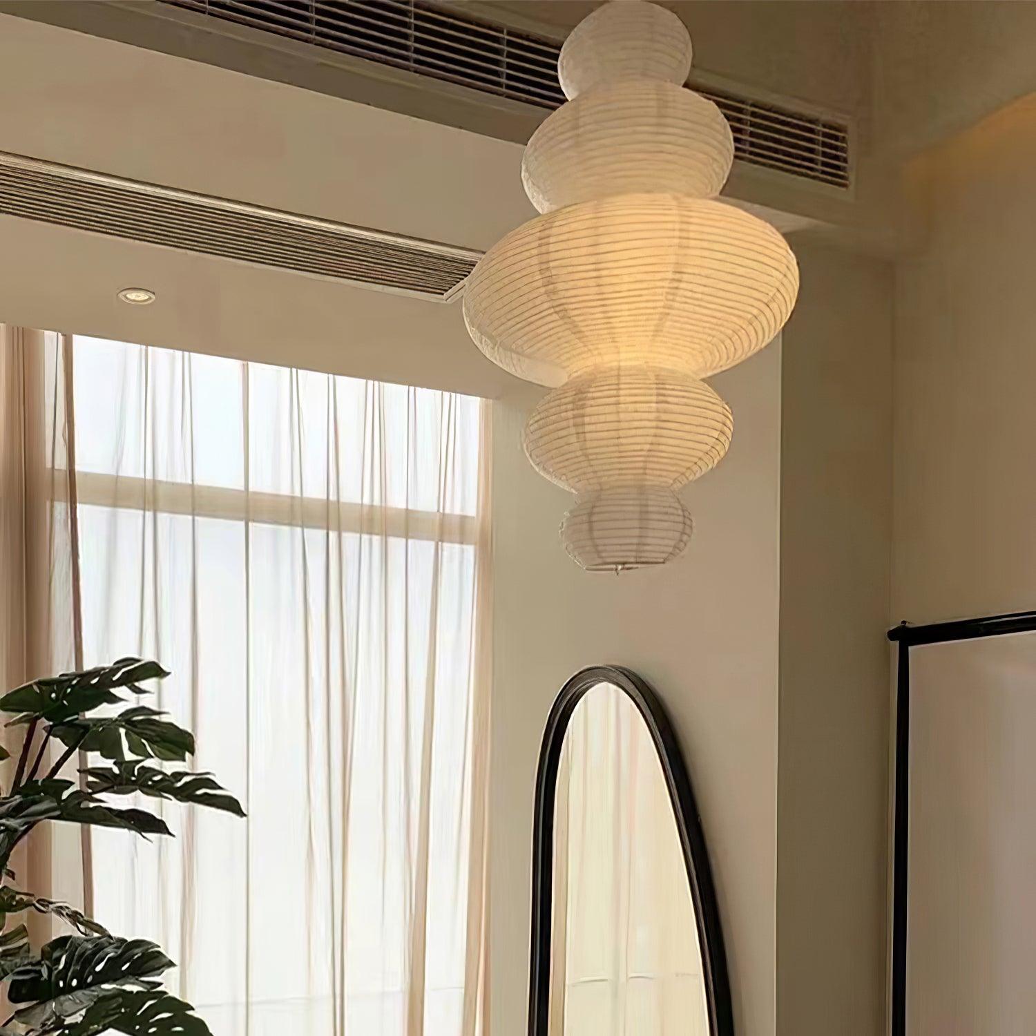 Akari Suspension Minimaliste en Bambou