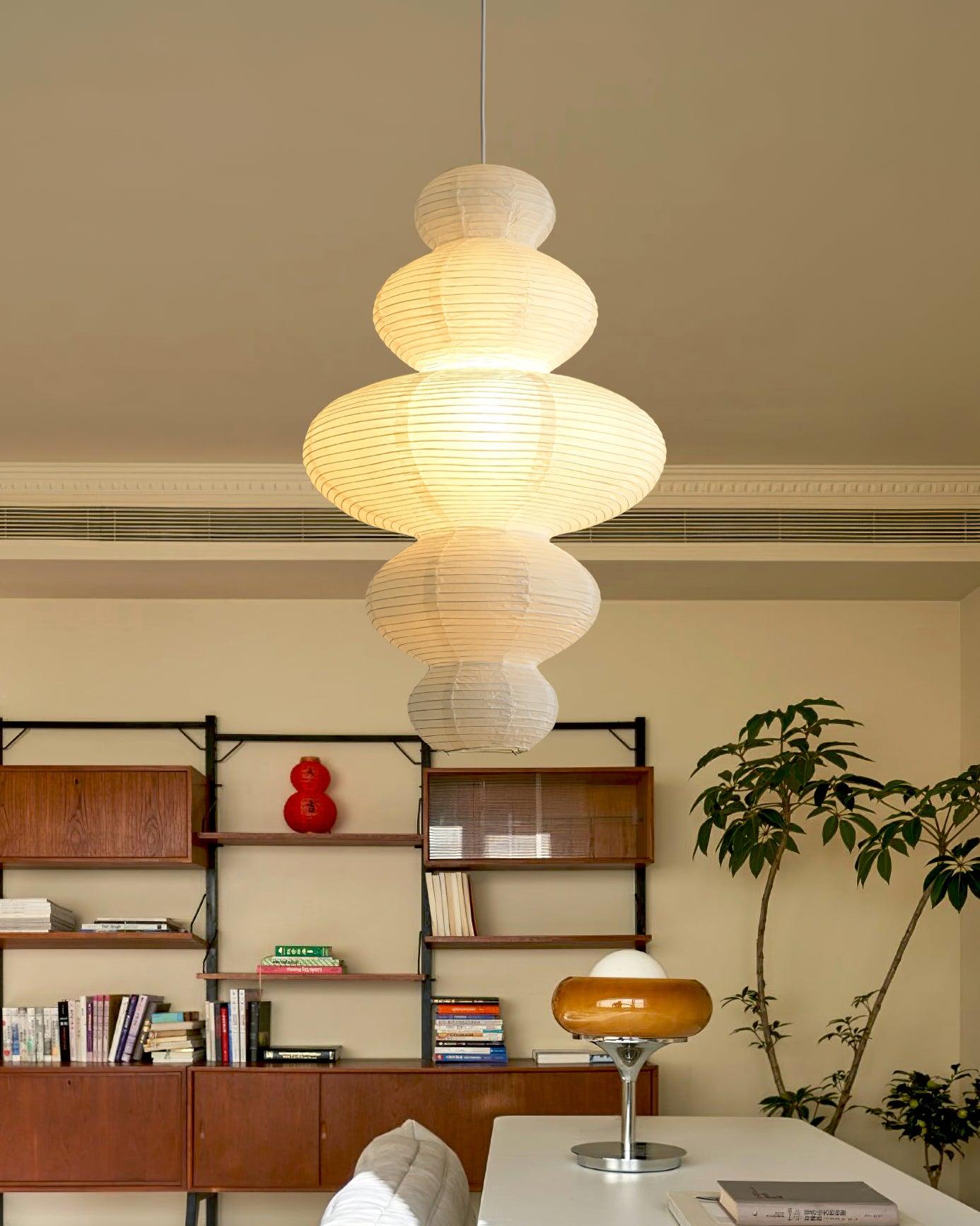 Akari Suspension Minimaliste en Bambou