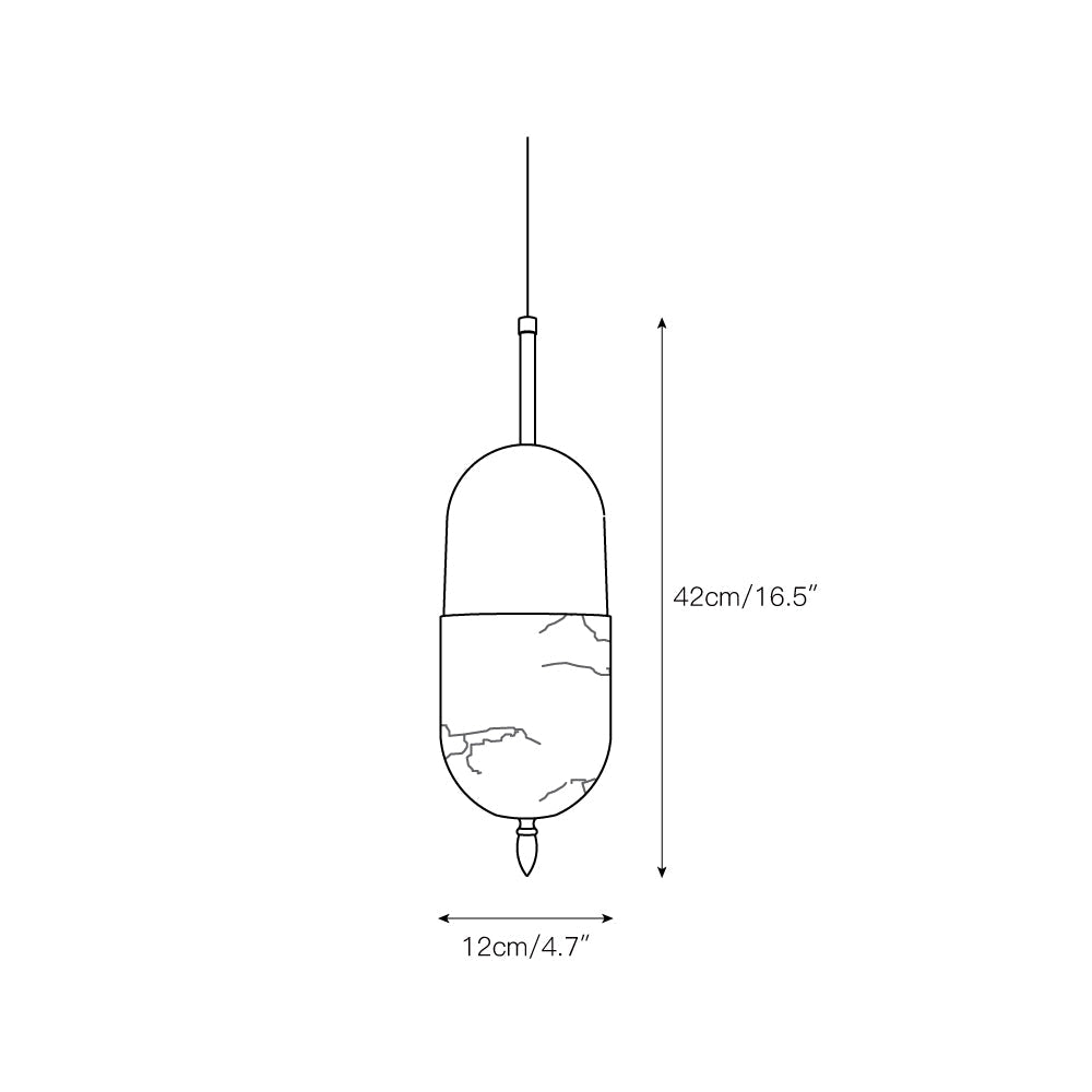 Himinuvye Suspension Laiton Bolus Minimaliste