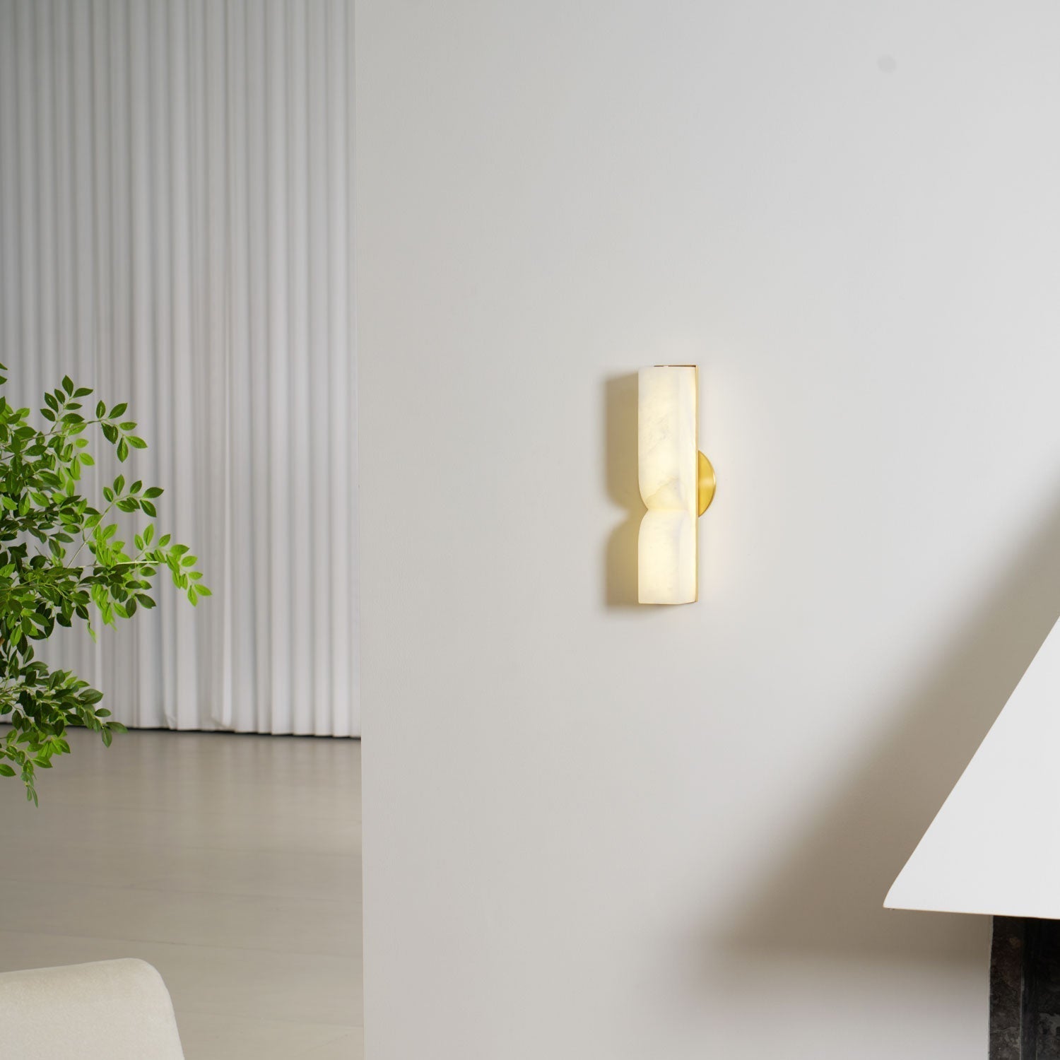 Lunaris Lampe Murale Rectangulaire en Albâtre
