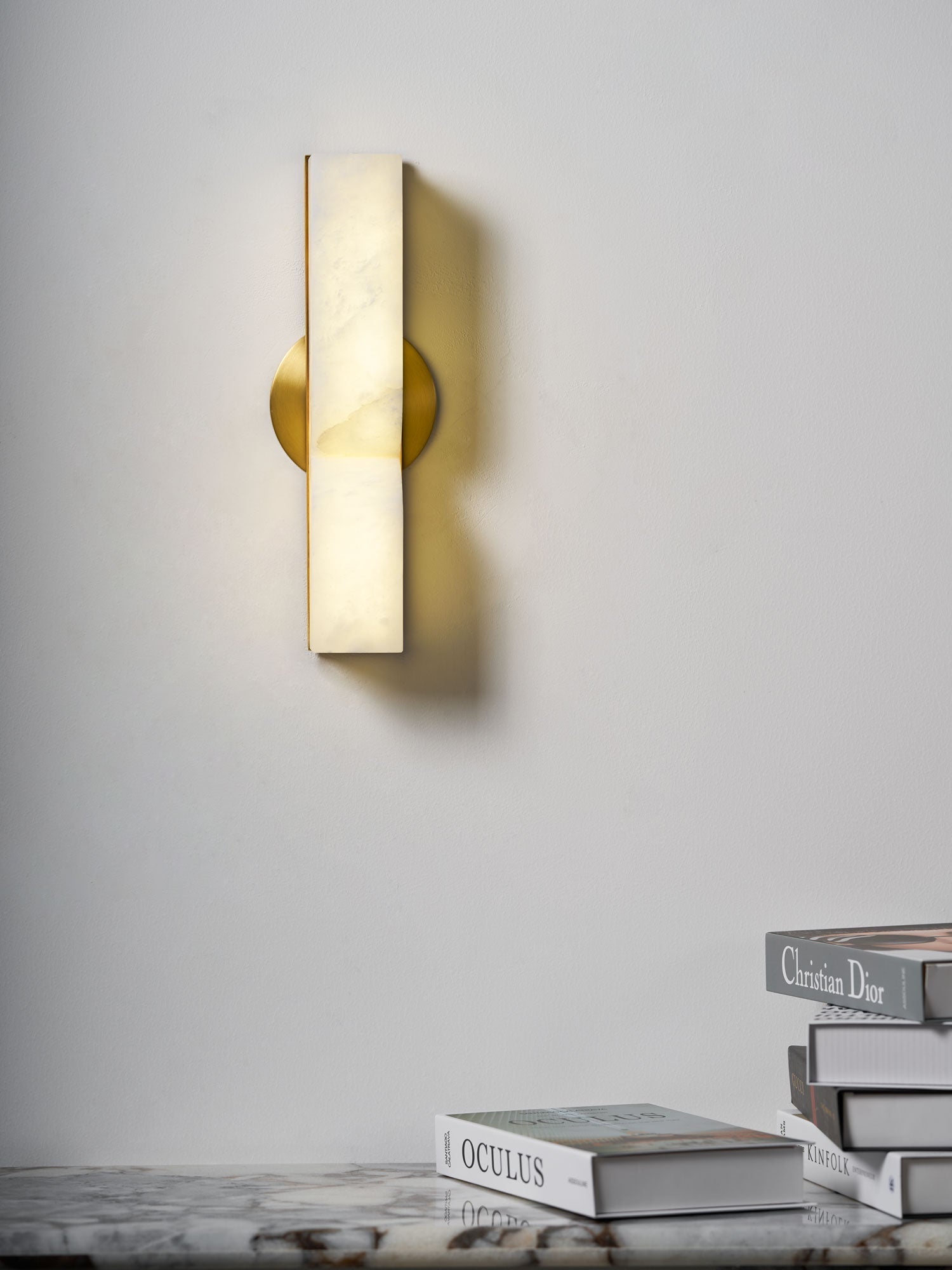 Imiraris Minimalist Alabaster Wall Light
