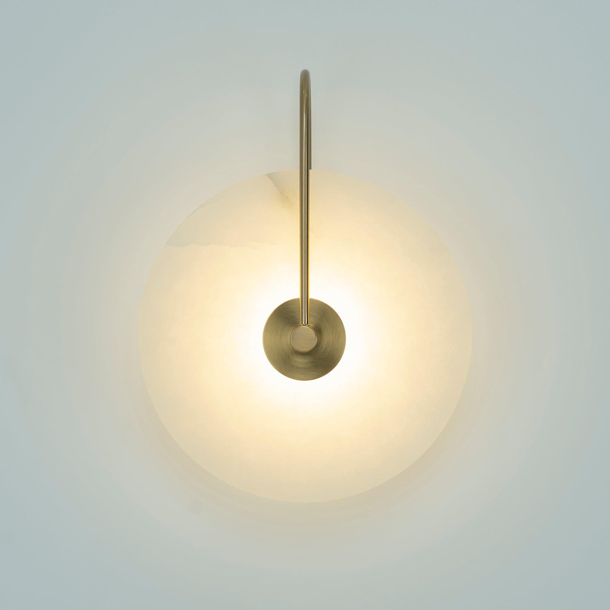 Elaris Applique Murale Globe en Albâtre