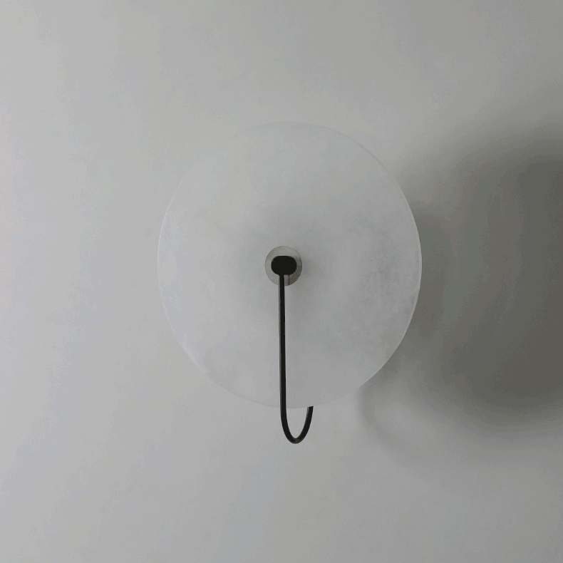 Elaris Applique Murale Globe en Albâtre
