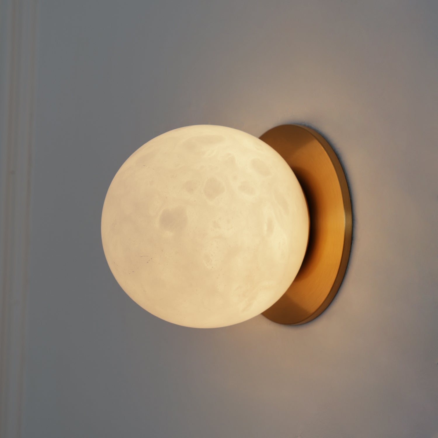 Vevinir Applique Murale Globe en Albâtre