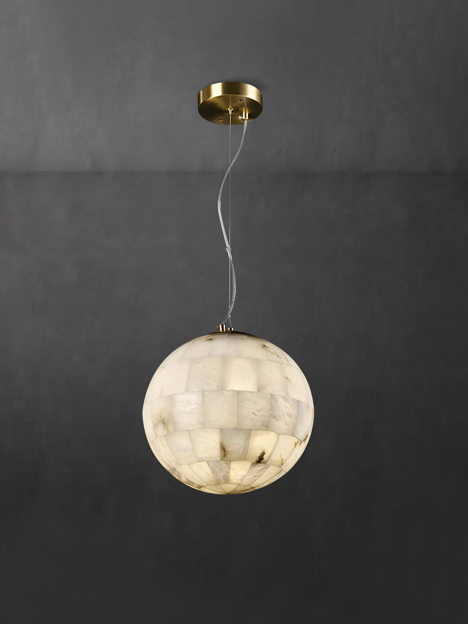 Fljotuvye Suspension en Alabastre Boule Moderne