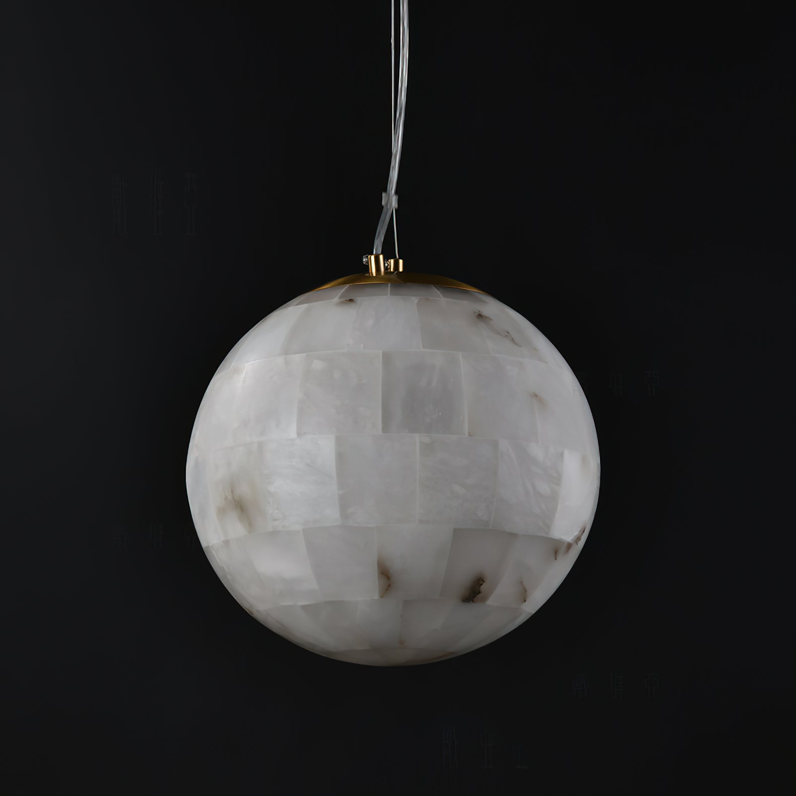 Fljotuvye Suspension en Alabastre Boule Moderne