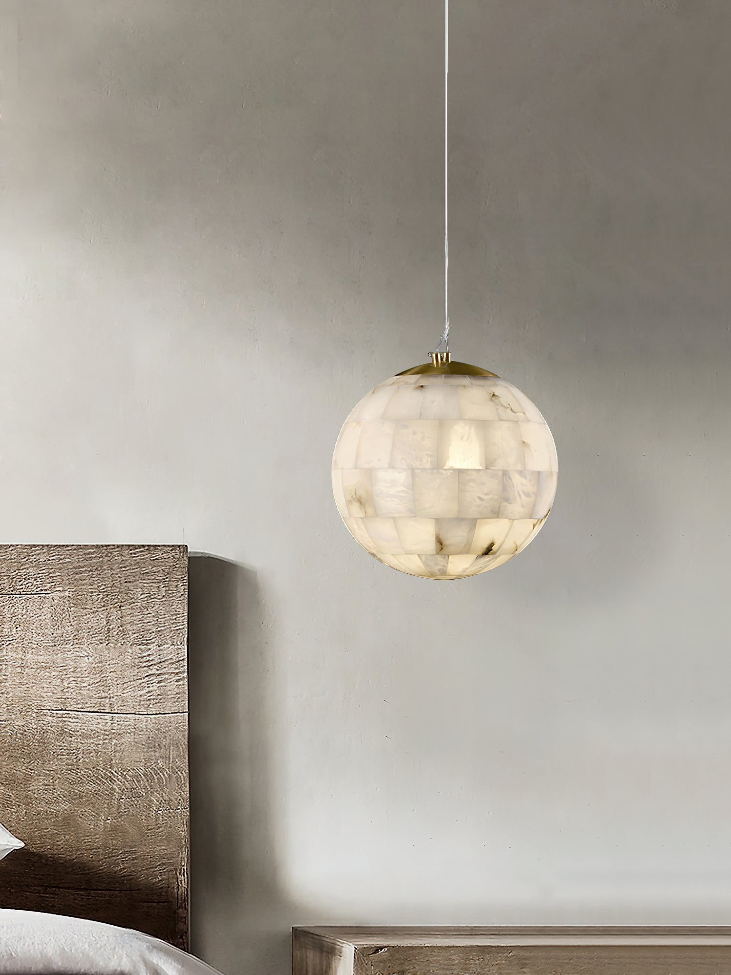 Fljotuvye Suspension en Alabastre Boule Moderne