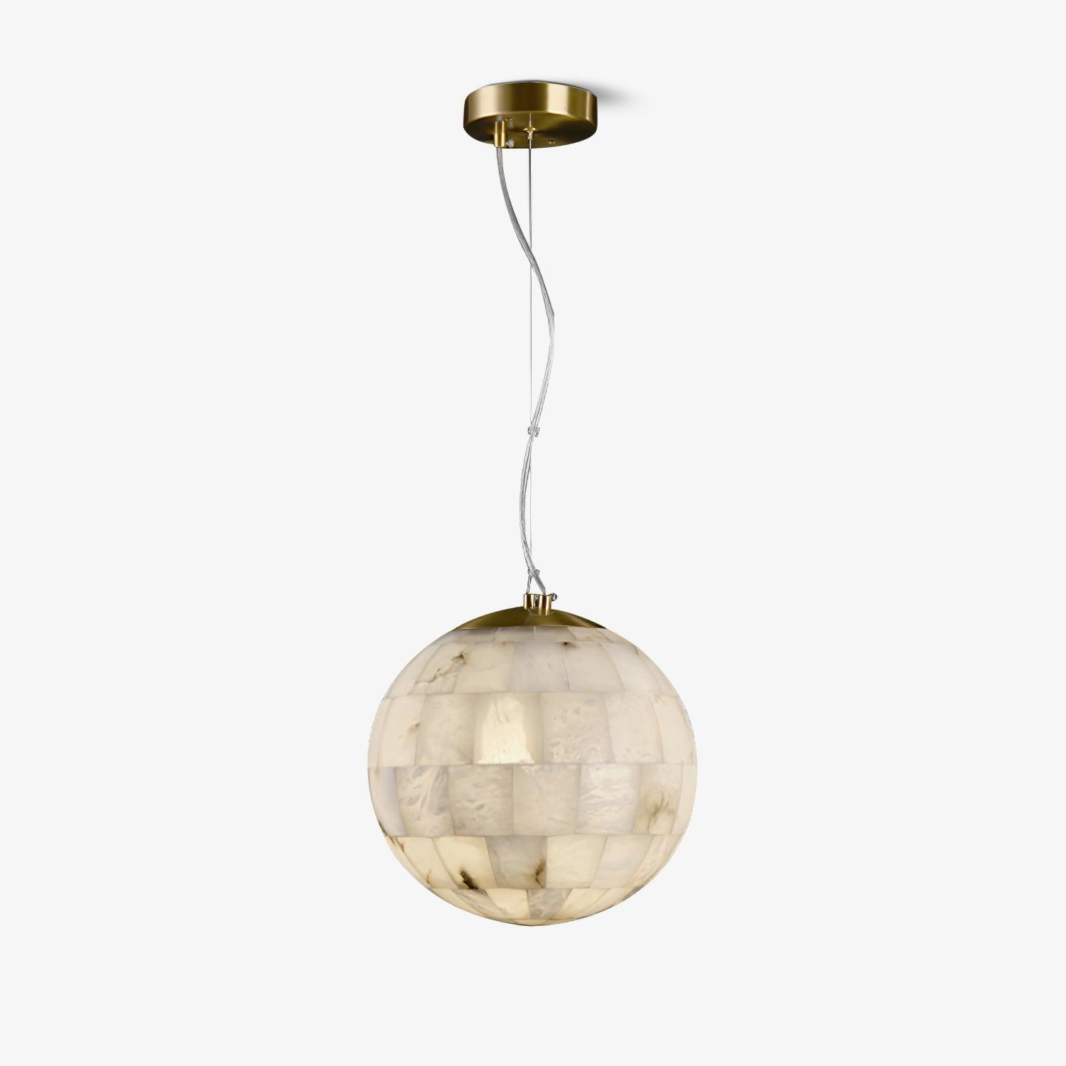 Isolde Albâtre Globe Pendentif Lumière