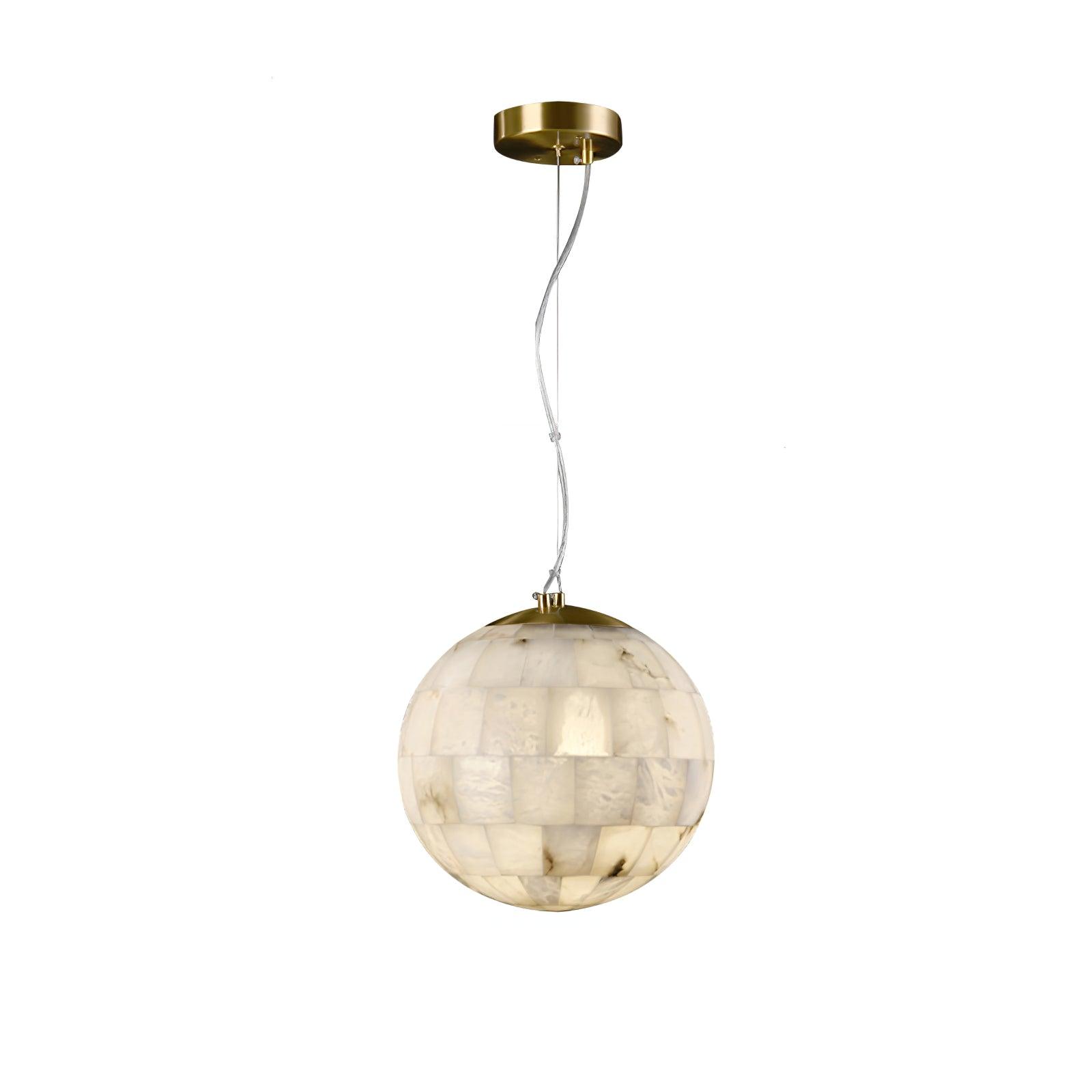 Isolde Albâtre Globe Pendentif Lumière