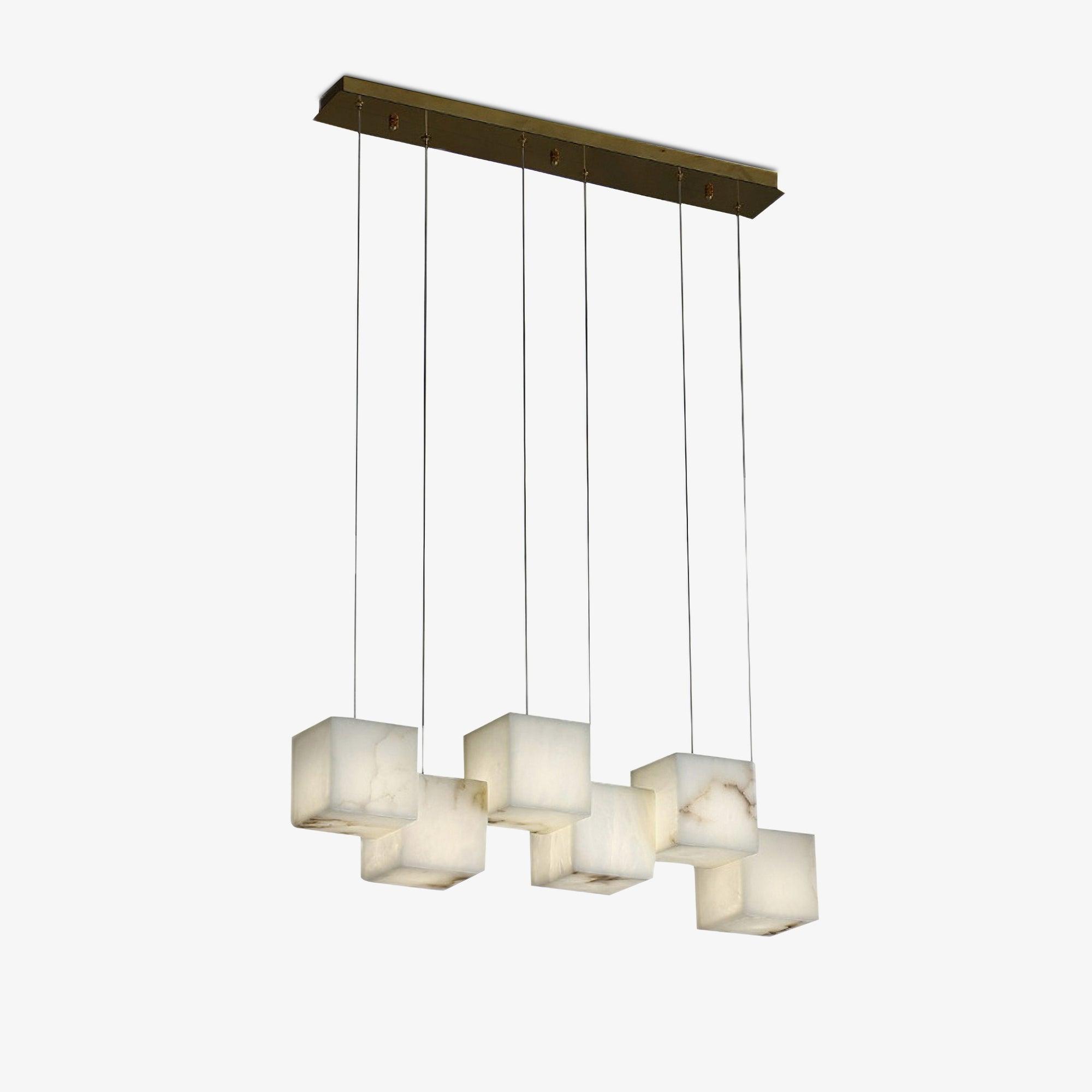 Eurraeel Lustre Spiral en Albâtre