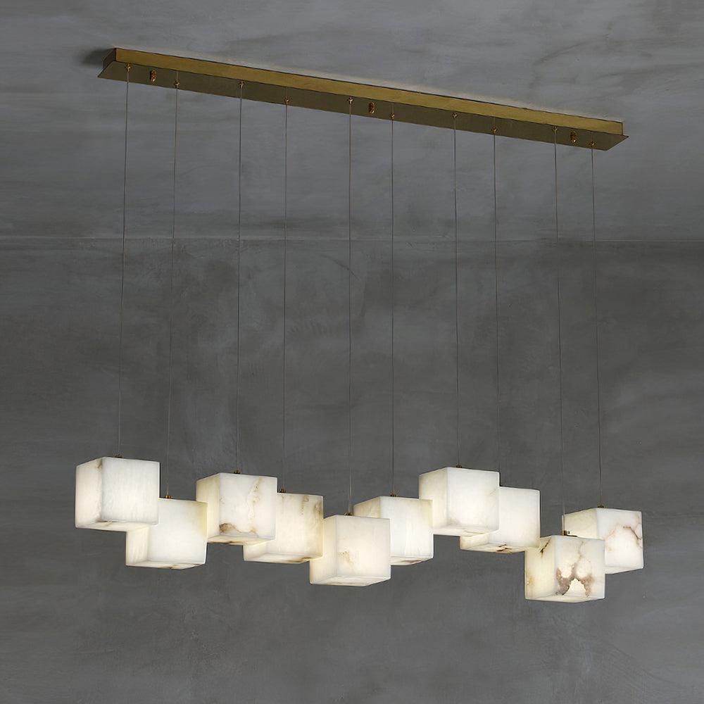 Eurraeel Lustre Spiral en Albâtre
