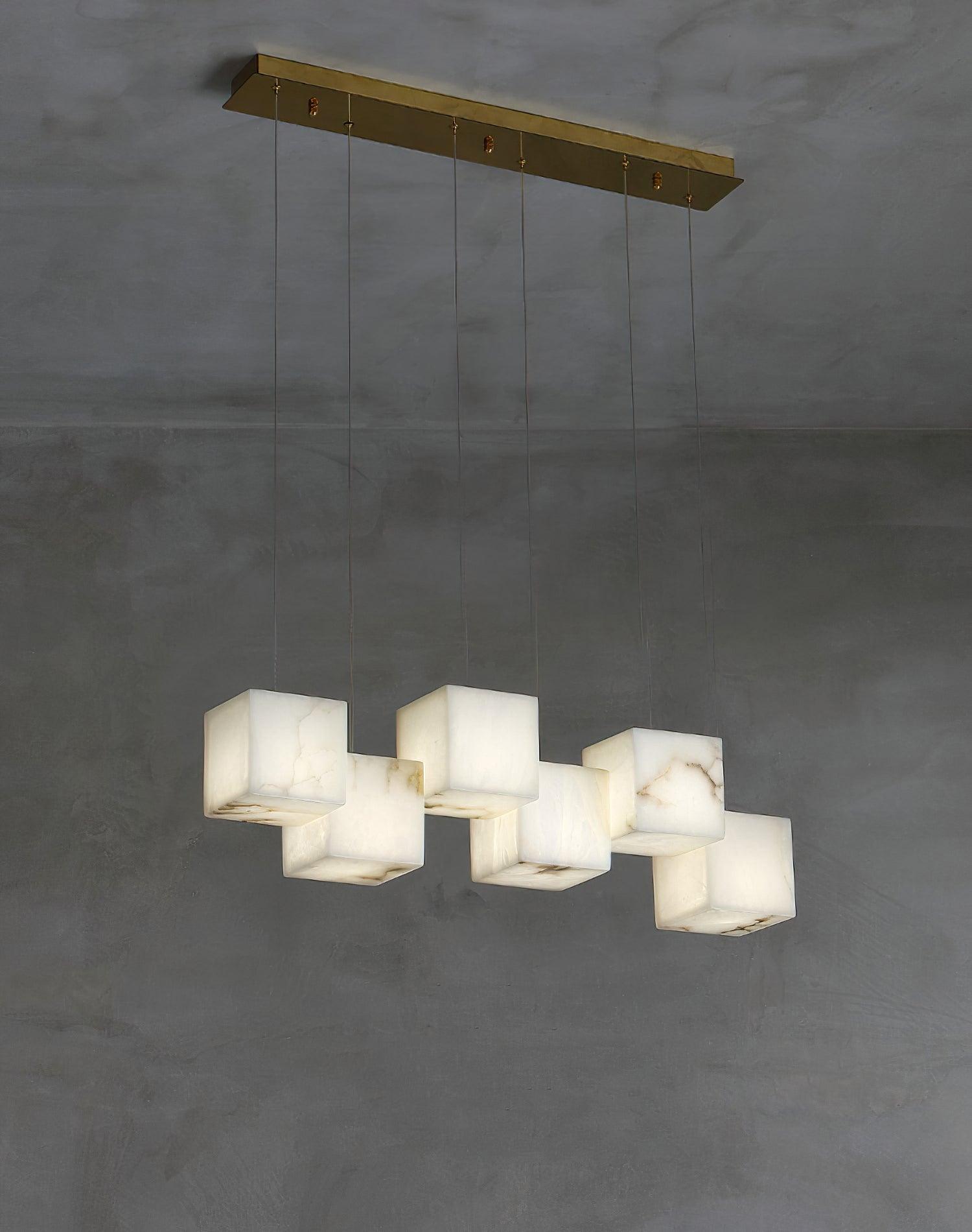 Eurraeel Lustre Spiral en Albâtre