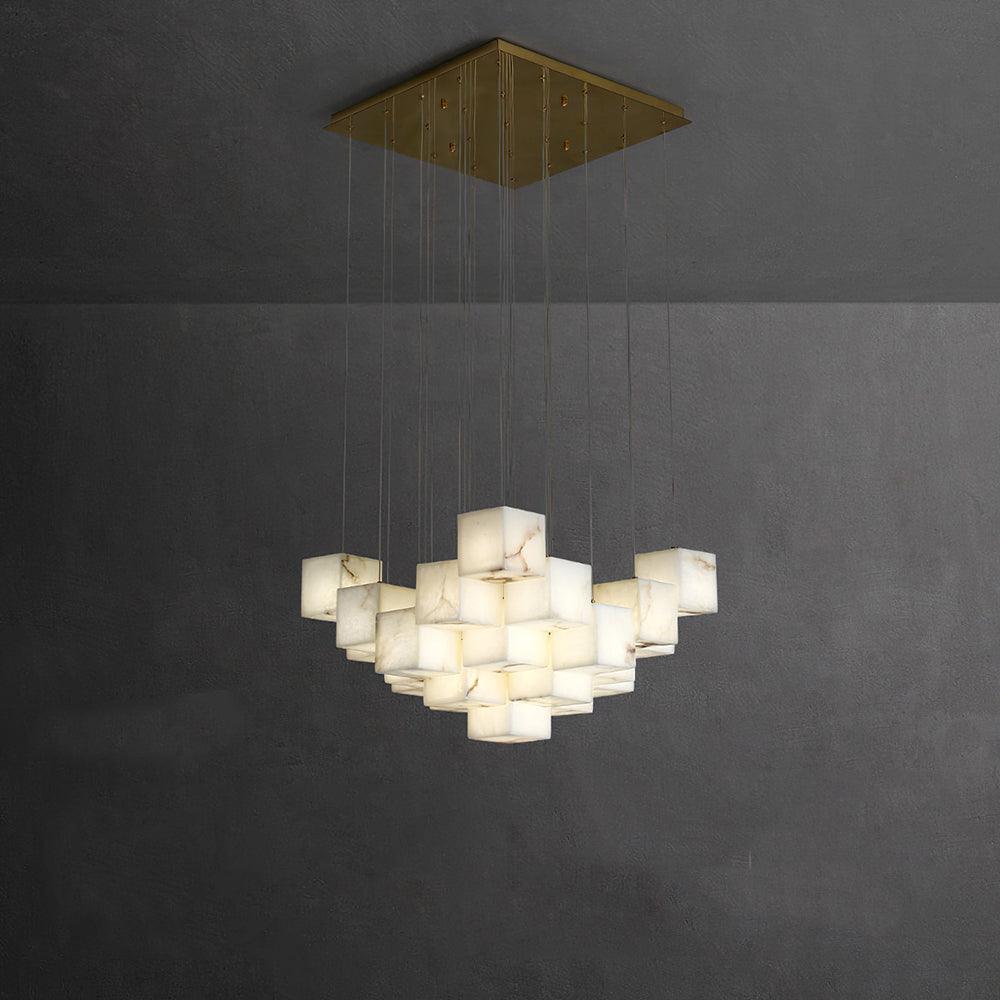 Eurraeel Lustre Spiral en Albâtre