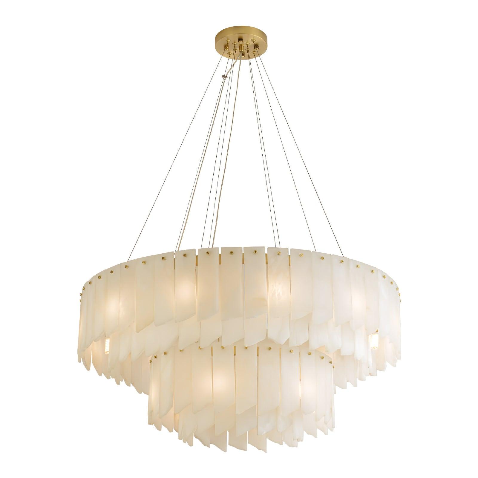 Vevelila Lustre Moderne en Albâtre