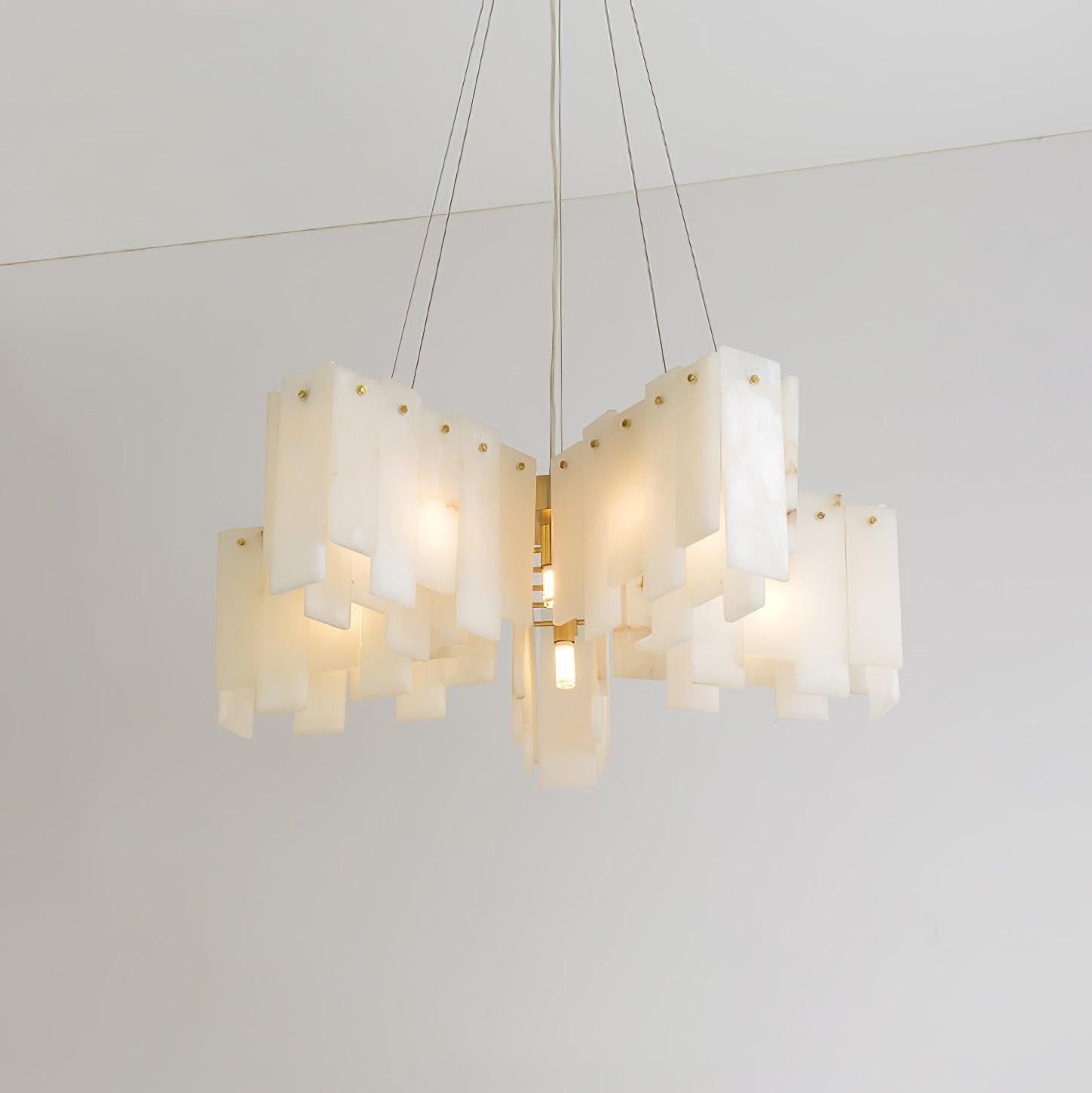 Vevelila Lustre Moderne en Albâtre