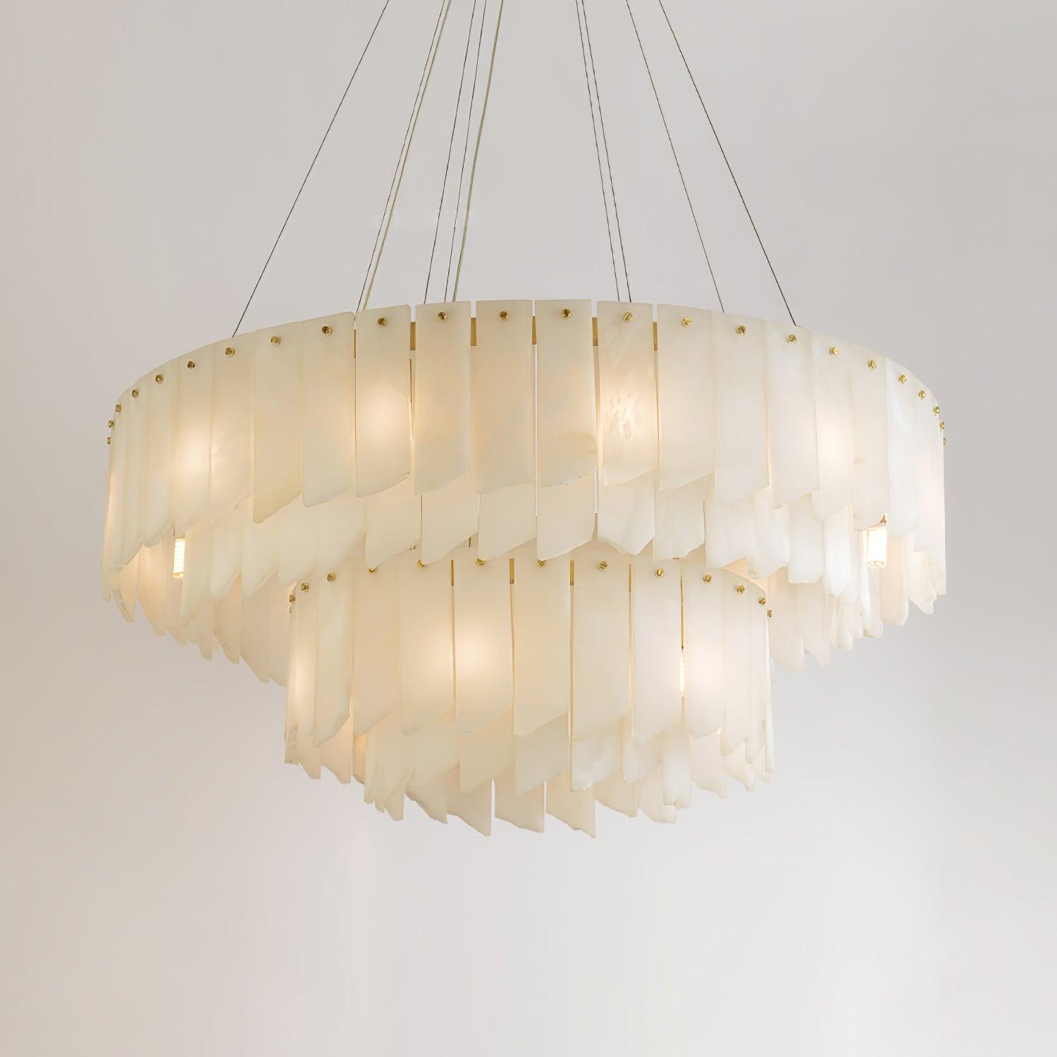 Vevelila Lustre Moderne en Albâtre