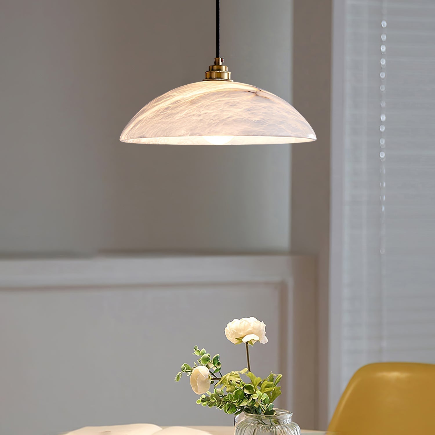 Orcariel Suspension Moderne en Albâtre