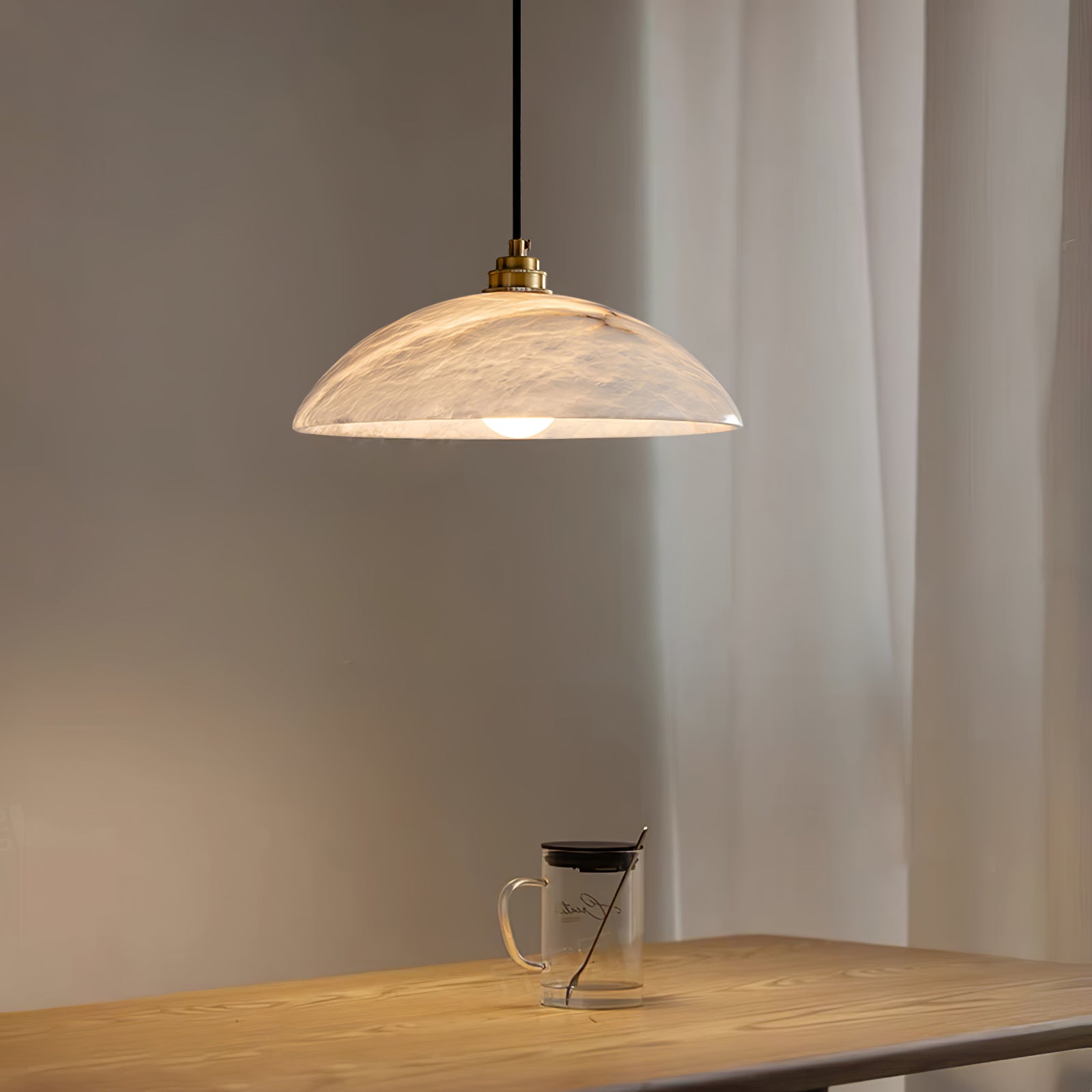 Orcariel Suspension Moderne en Albâtre