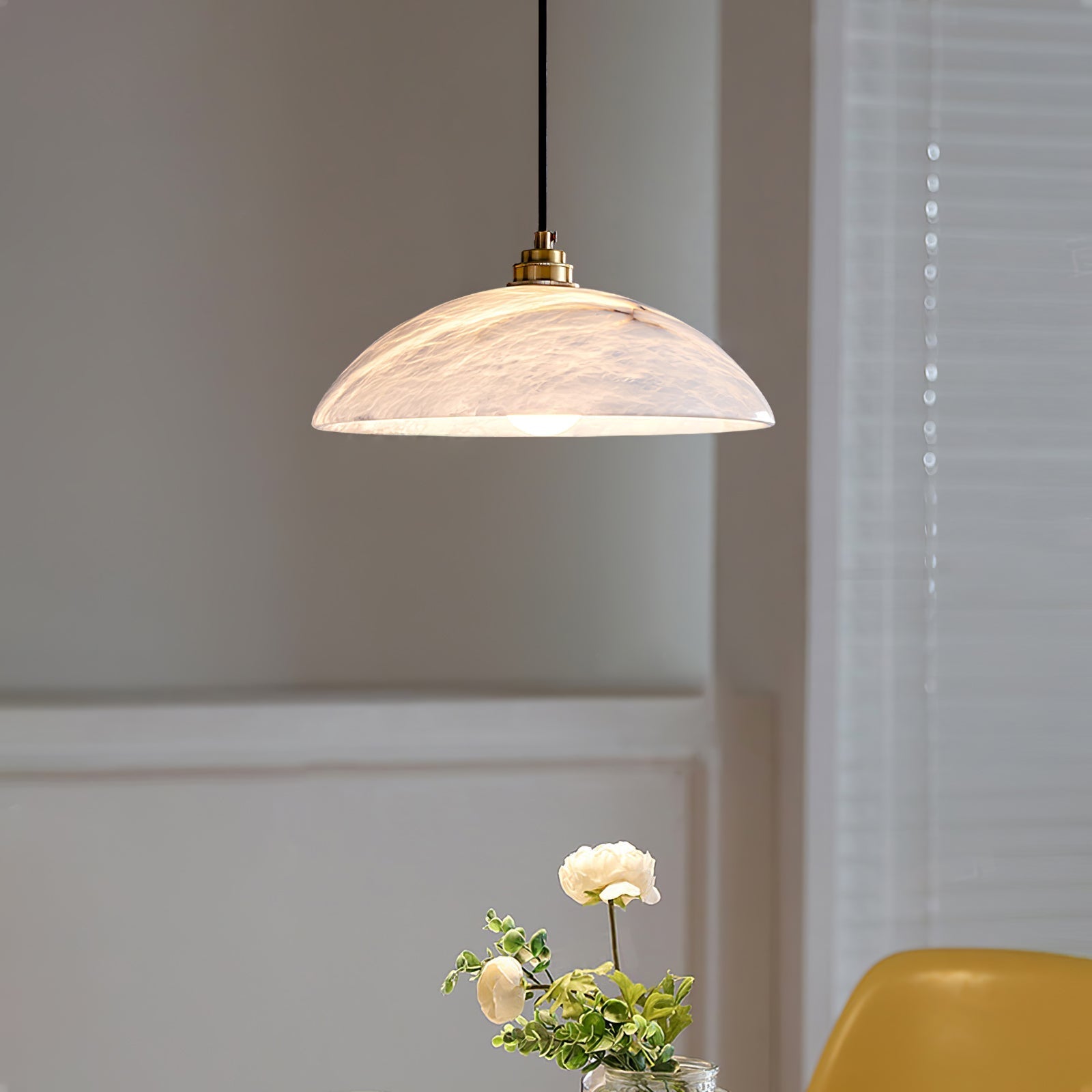 Nerea Suspension Lampe en Albâtre Minimaliste