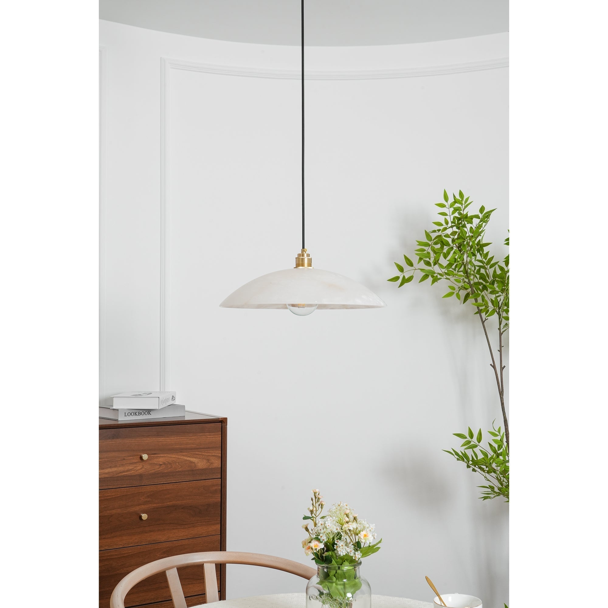 Orcariel Suspension Moderne en Albâtre