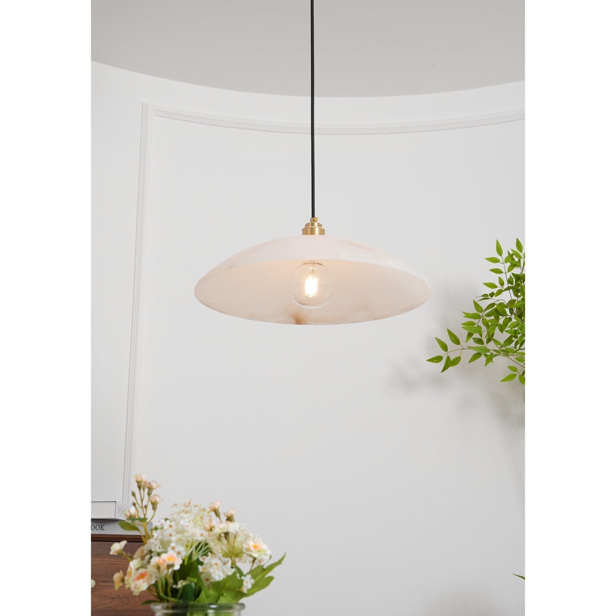 Orcariel Suspension Moderne en Albâtre