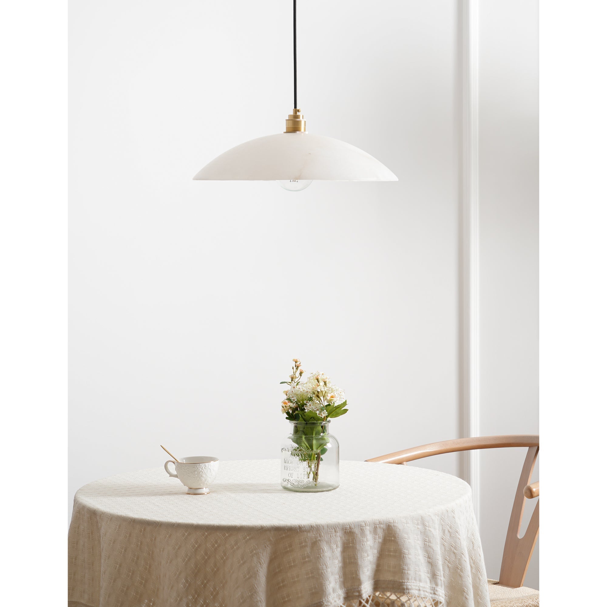 Orcariel Suspension Moderne en Albâtre