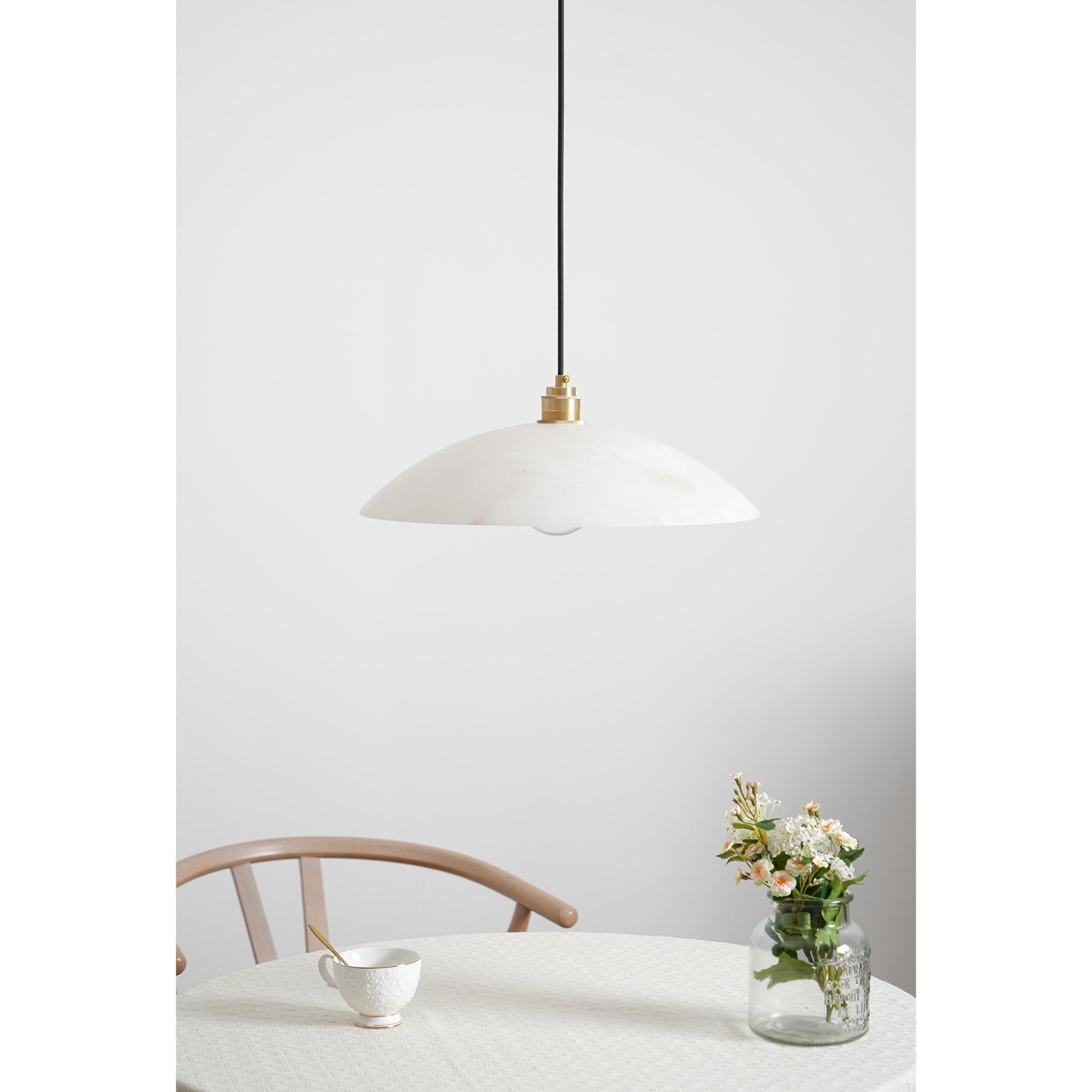 Nerea Suspension Lampe en Albâtre Minimaliste