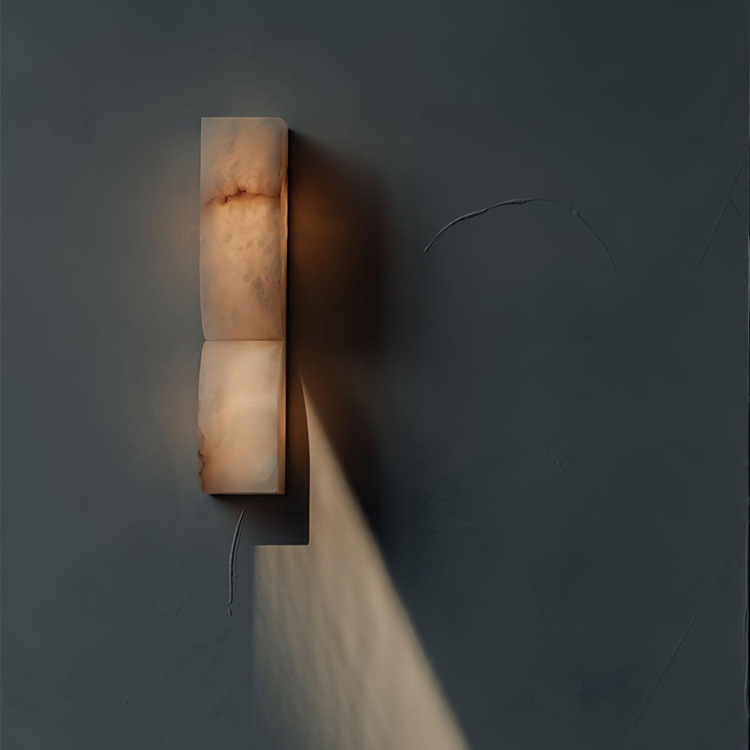 Lunaris Lampe Murale Rectangulaire en Albâtre