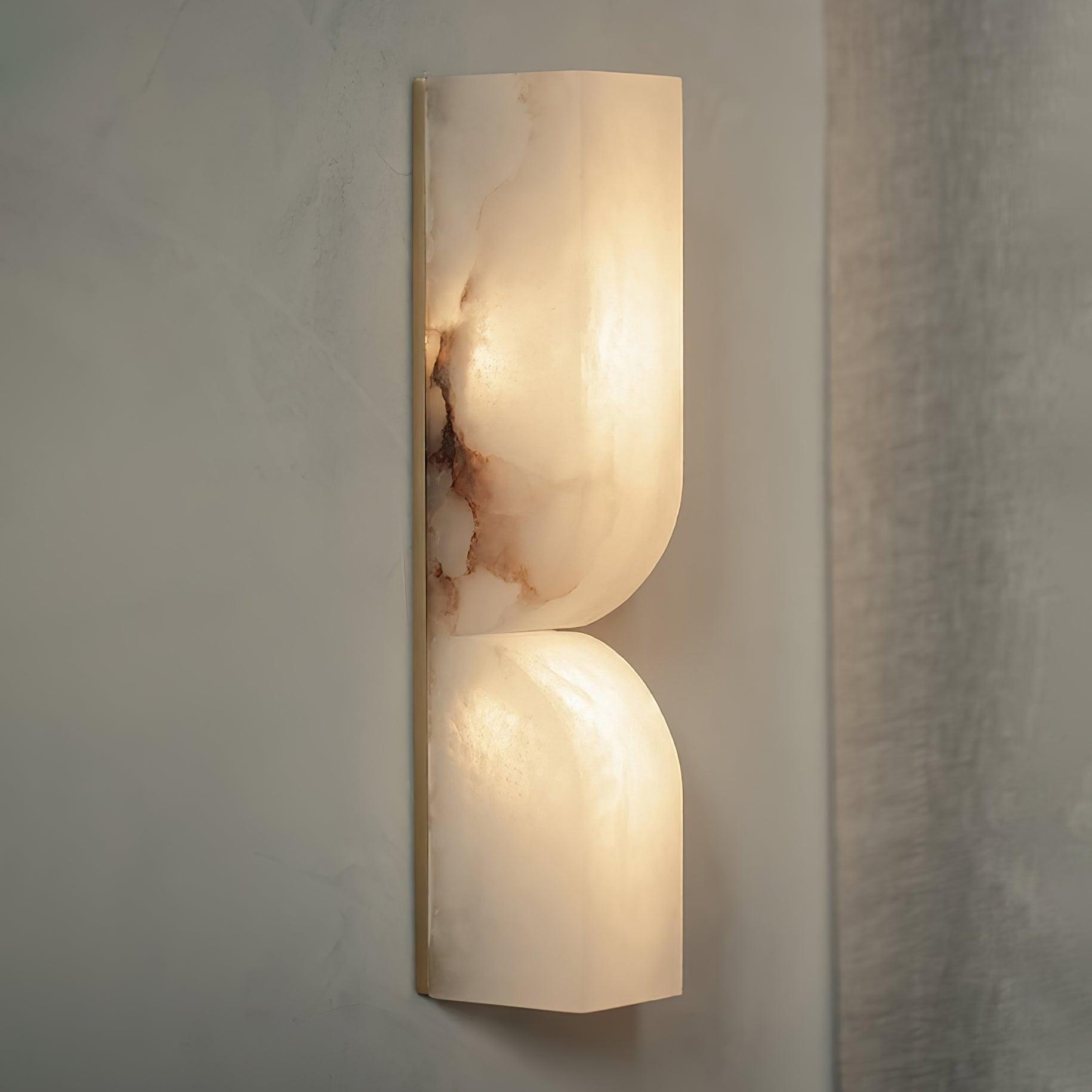 Lunaris Lampe Murale Rectangulaire en Albâtre