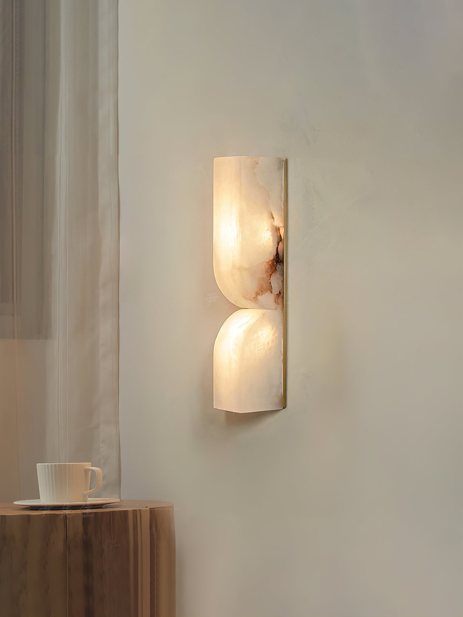 Imiraris Minimalist Alabaster Wall Light