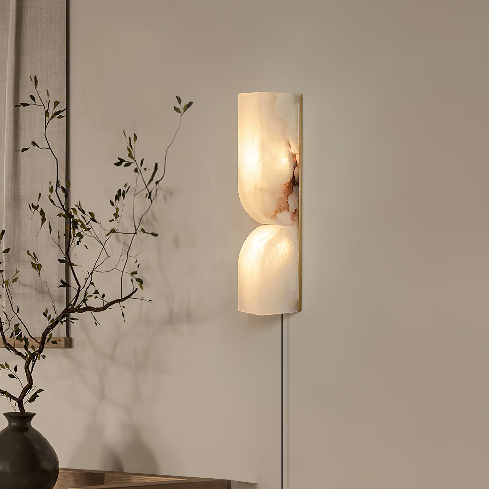 Imiraris Minimalist Alabaster Wall Light