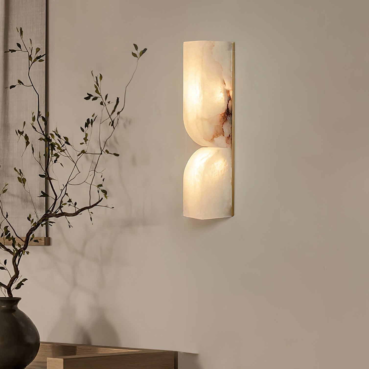 Imiraris Minimalist Alabaster Wall Light