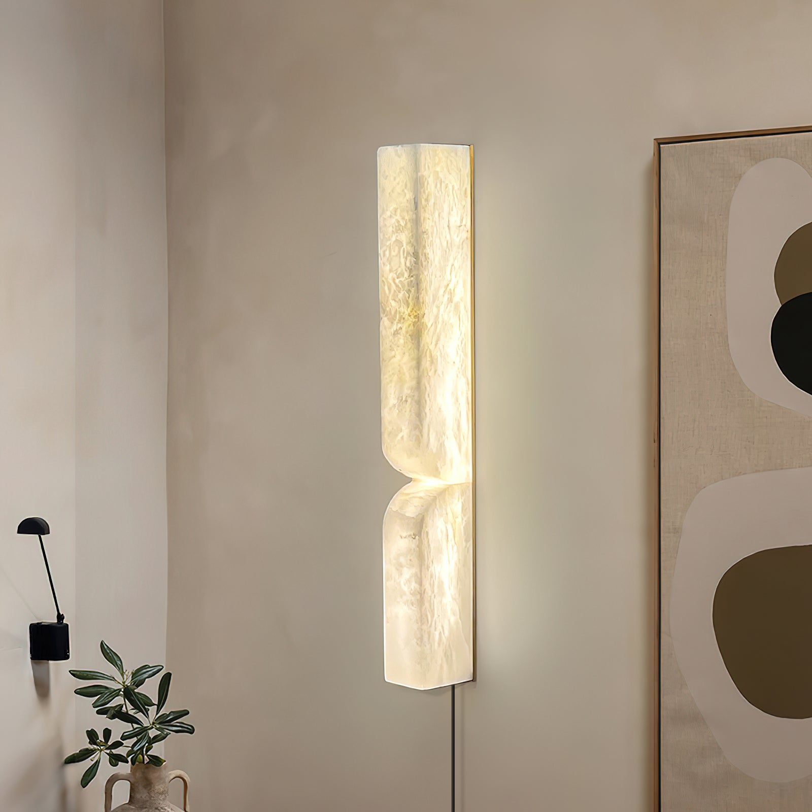 Imiraris Minimalist Alabaster Wall Light
