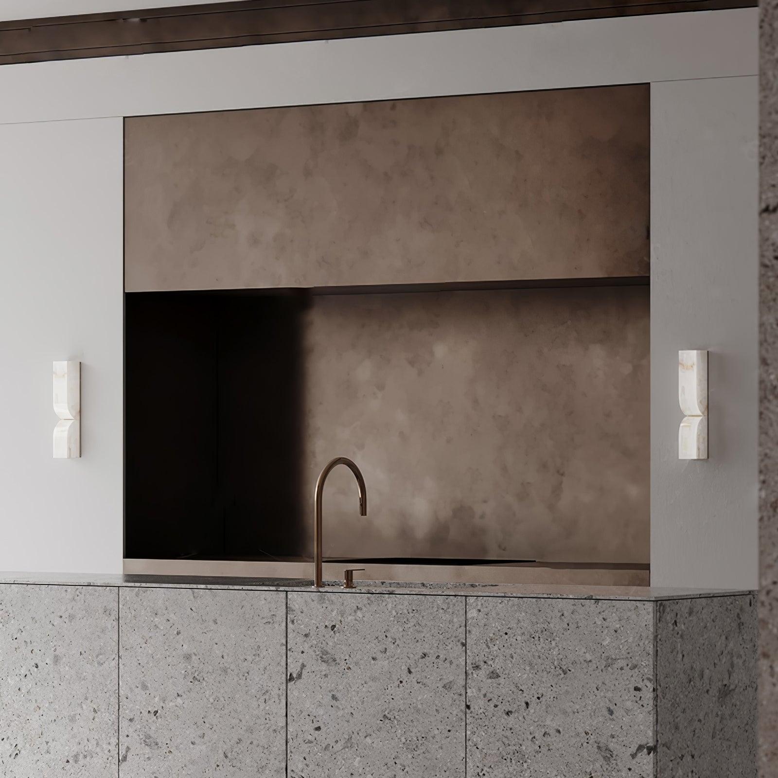 Imiraris Minimalist Alabaster Wall Light
