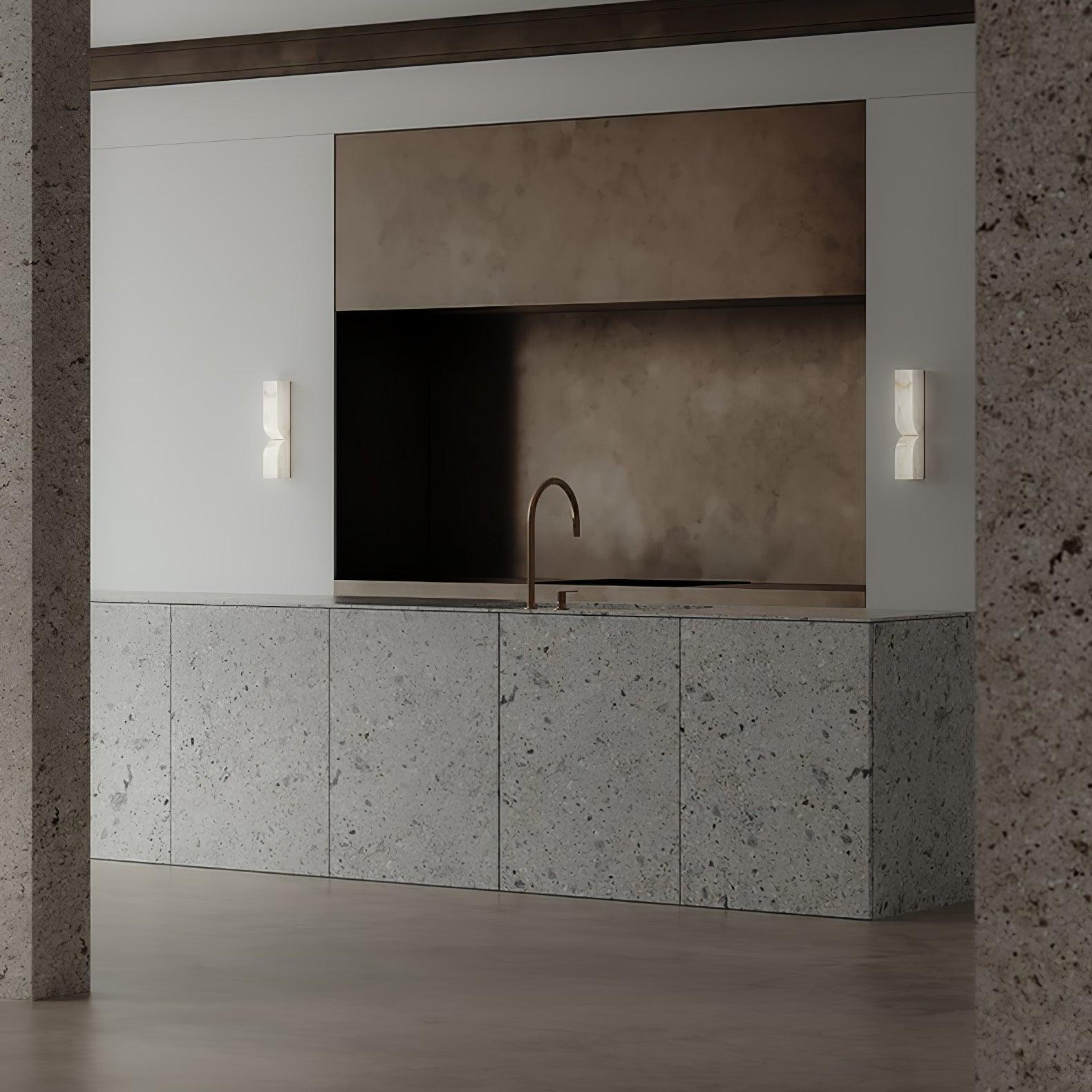 Imiraris Minimalist Alabaster Wall Light