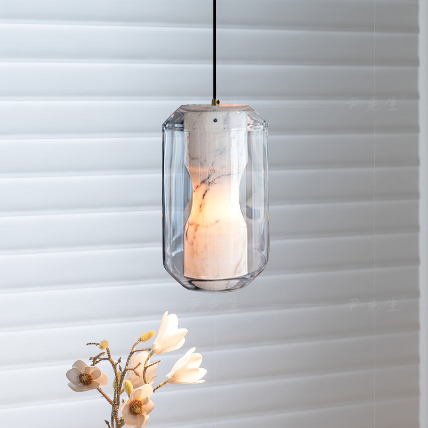 Elaris Suspension Moderne en Albâtre
