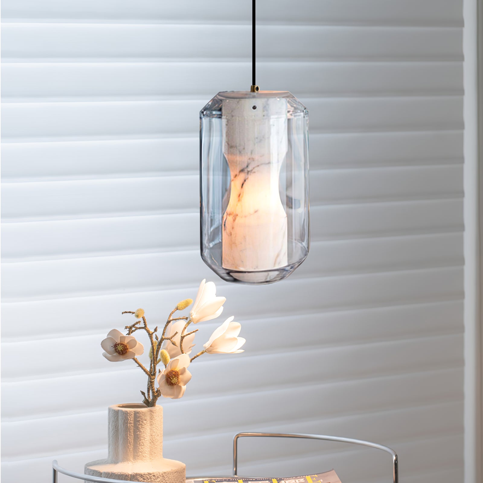 Elaris Suspension Moderne en Albâtre