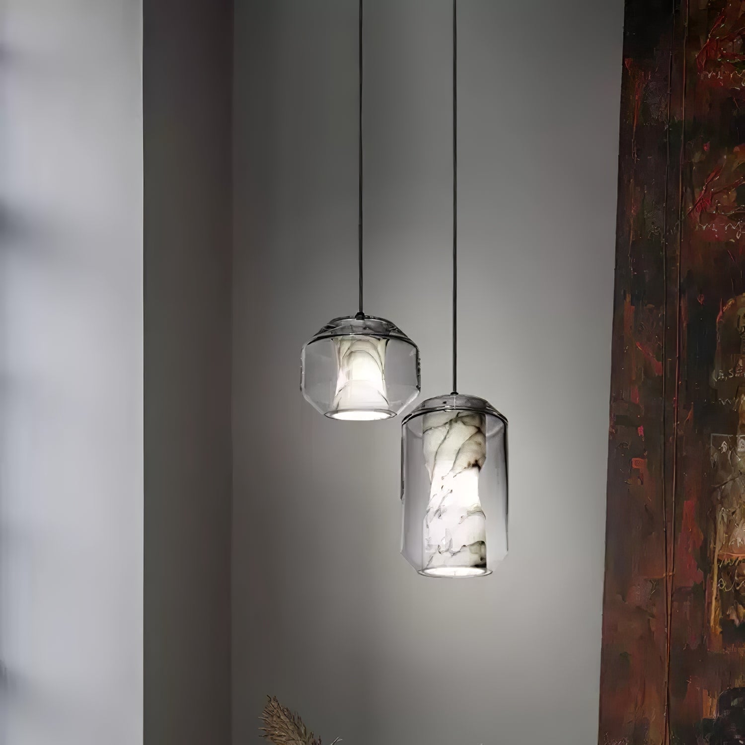 Elaris Suspension Moderne en Albâtre